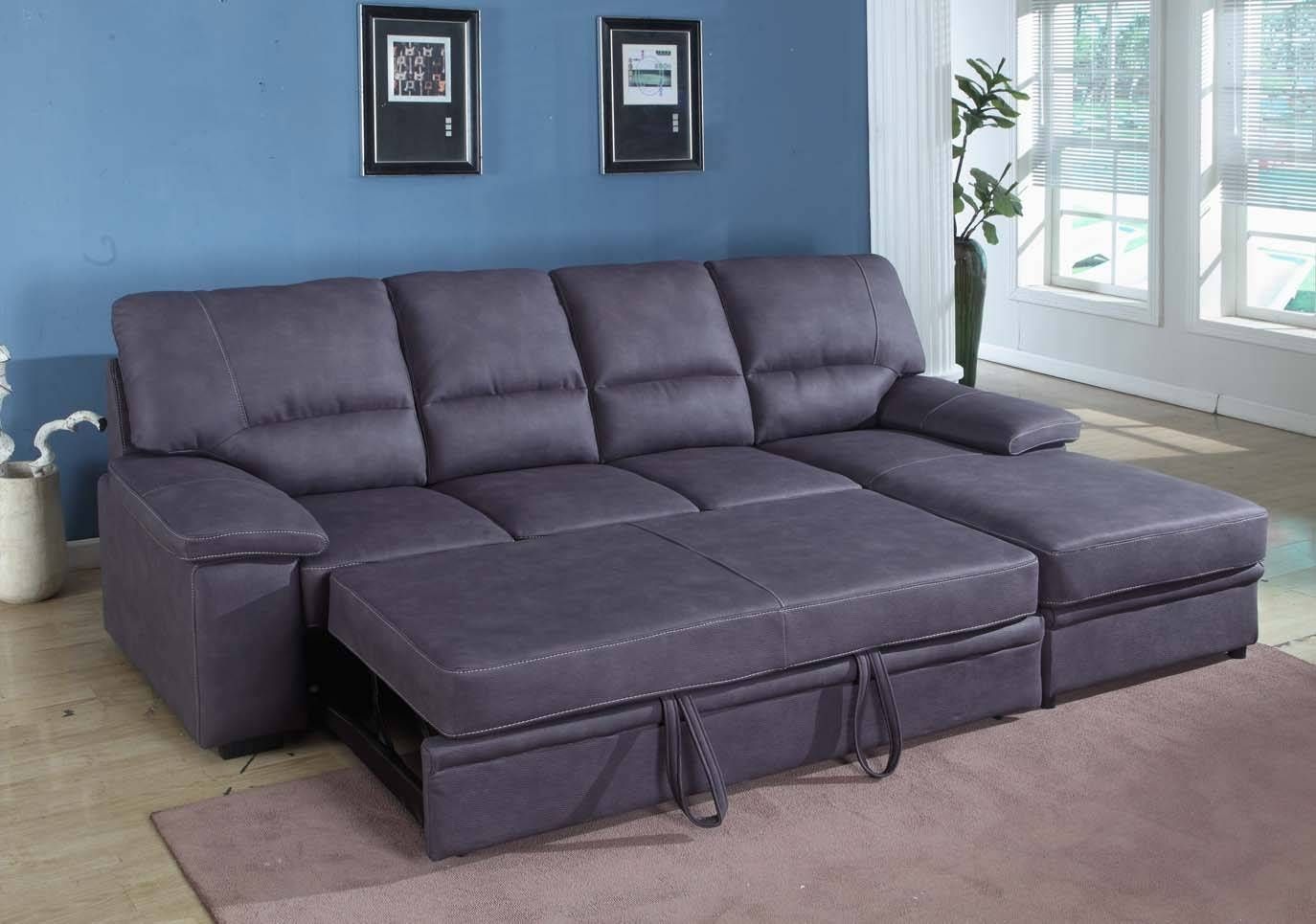 Chaise Sectional Sofa With Storage Ottoman | Tehranmix Decoration With Sectional Sofas With Sleeper And Chaise (View 23 of 30)