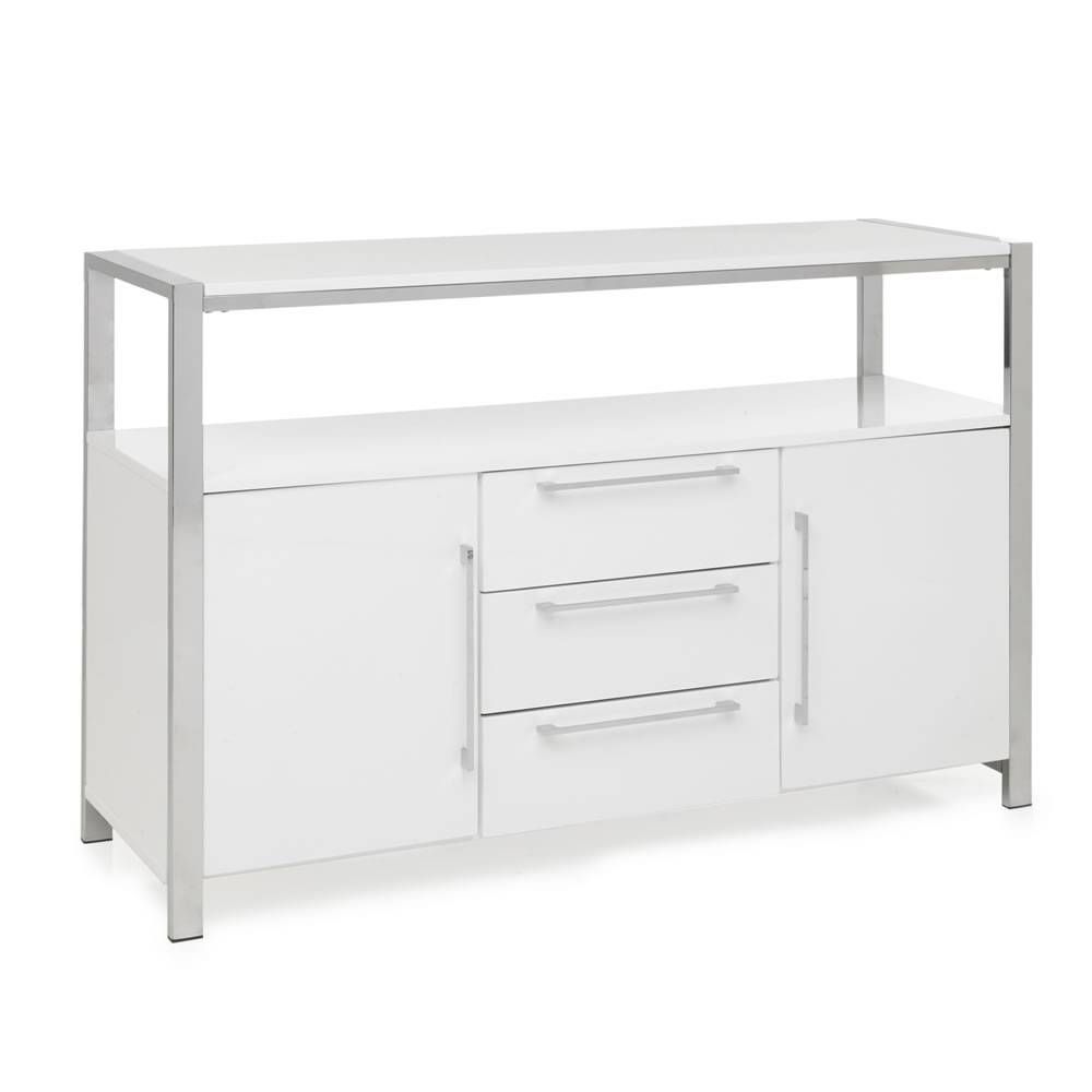 Charisma Sideboard White Gloss At Wilko In White Sideboards (Photo 29 of 30)