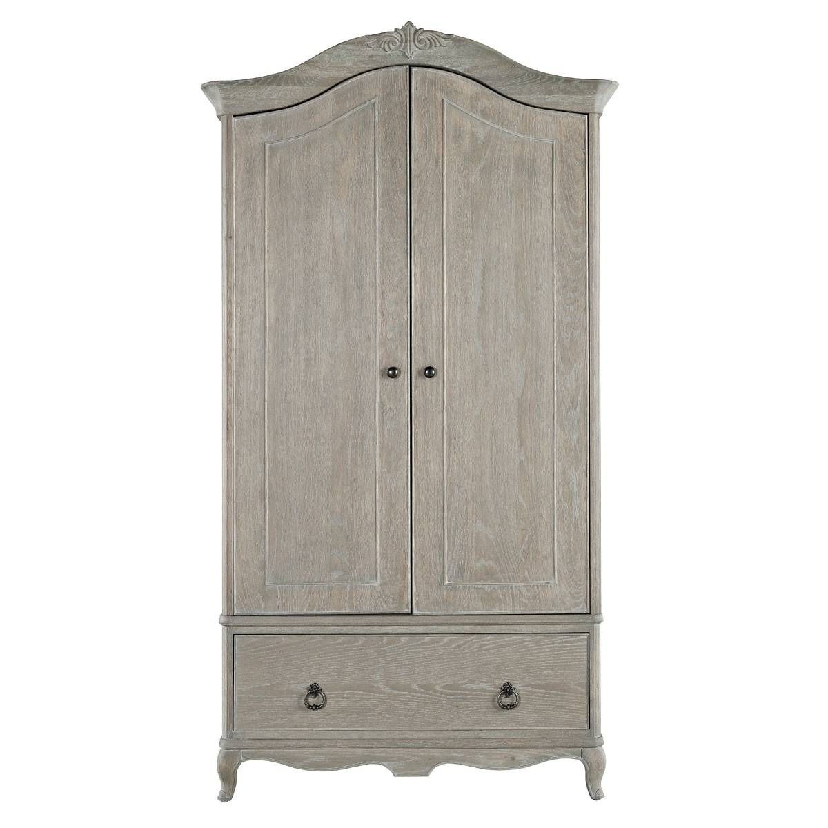 Chateau French Large Armoire | White Painted French Style Armoire Throughout French White Wardrobes (Photo 9 of 15)