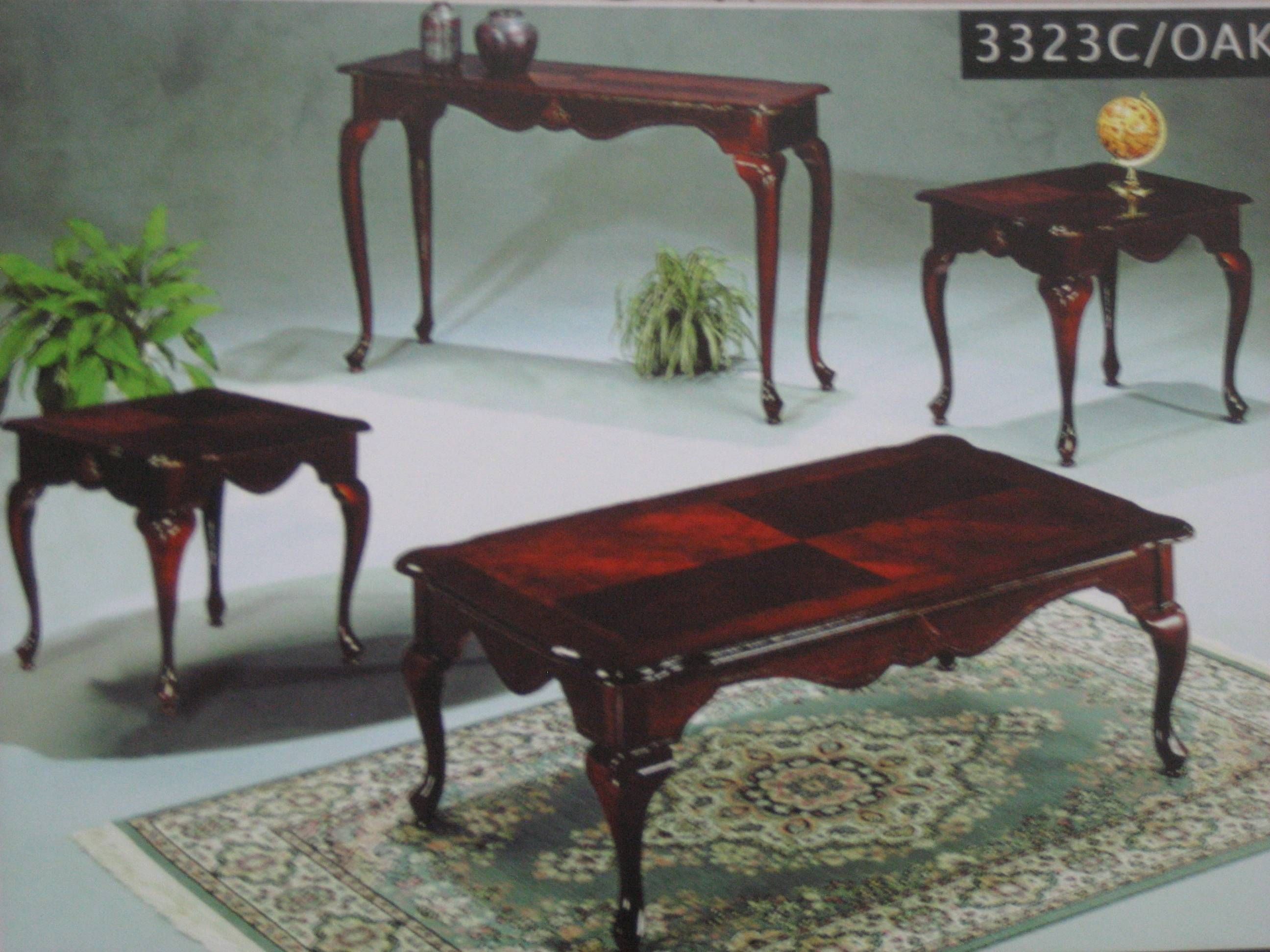 Cherry Coffee Table Set | Coffee Tables Decoration Within Cherry Wood Coffee Table Sets (View 1 of 30)