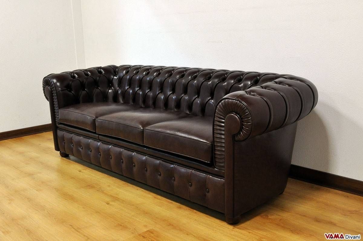 Chesterfield Sofa Dimensions – Leather Sectional Sofa Within Chesterfield Black Sofas (View 11 of 30)