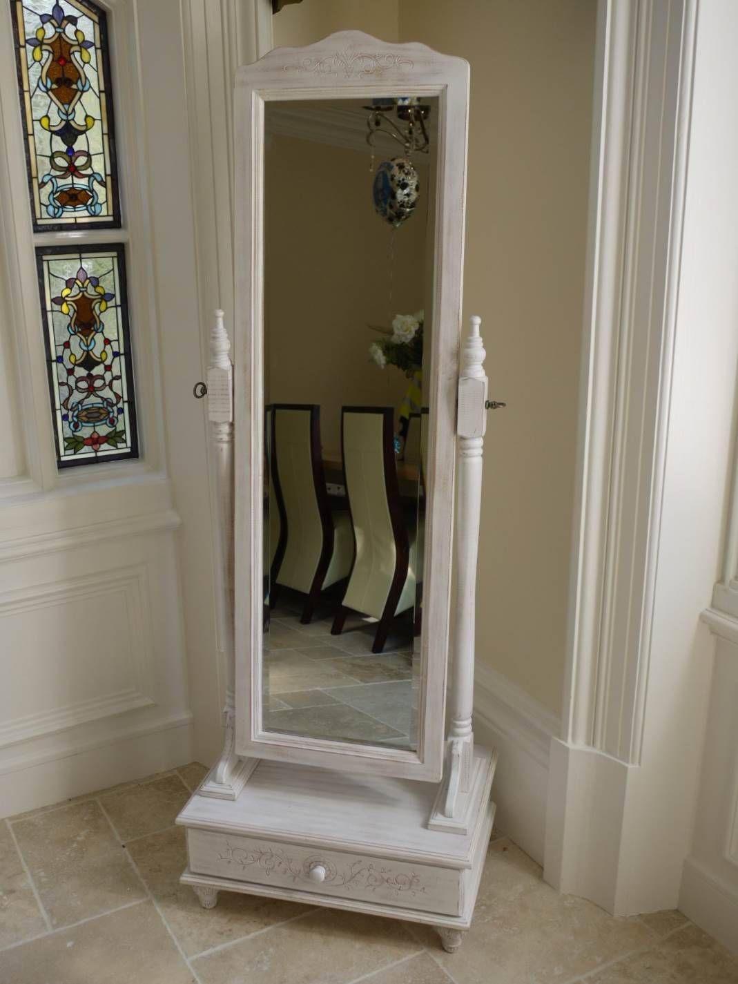 Cheval Mirrors For Style As Well As Feature | Victoria Homes Design For Free Standing Mirrors With Drawer (View 2 of 25)