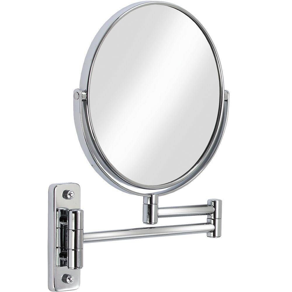 Chrome – Bathroom Mirrors – Bath – The Home Depot Within Chrome Wall Mirrors (View 9 of 25)