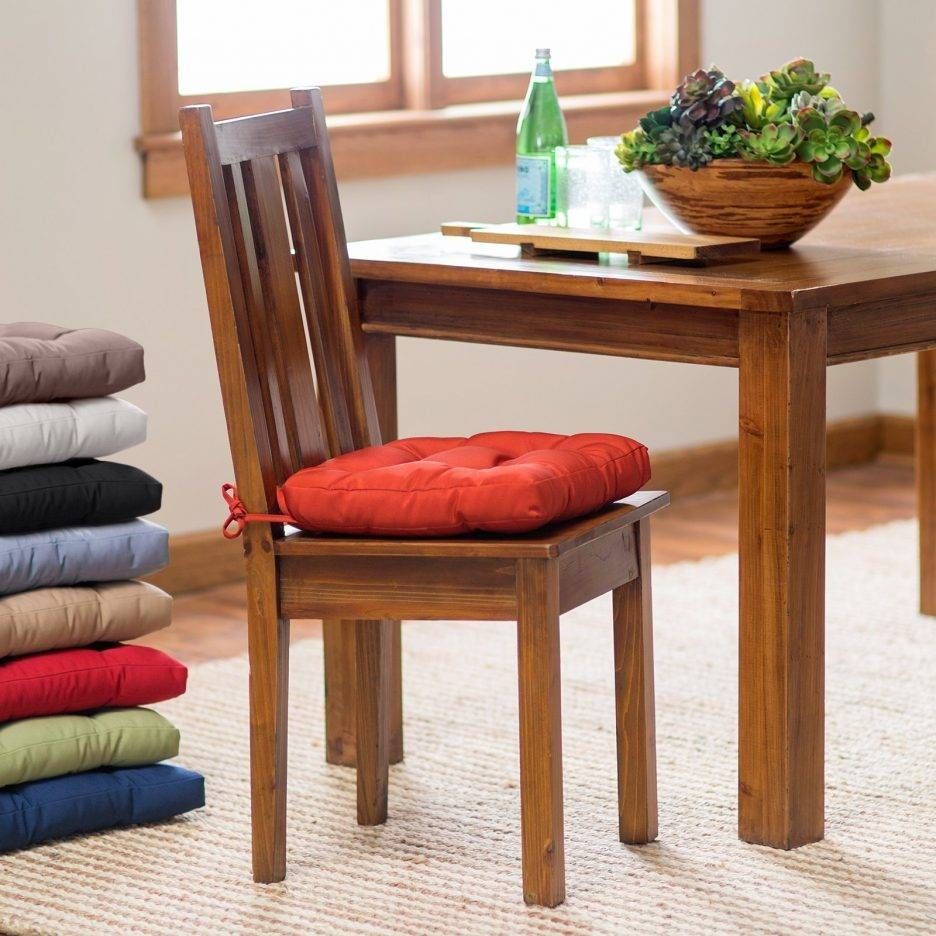Classic Colorful Kitchen Table Chair Cushions And Varnished Wooden Throughout Comfortable Floor Seating (Photo 28 of 30)