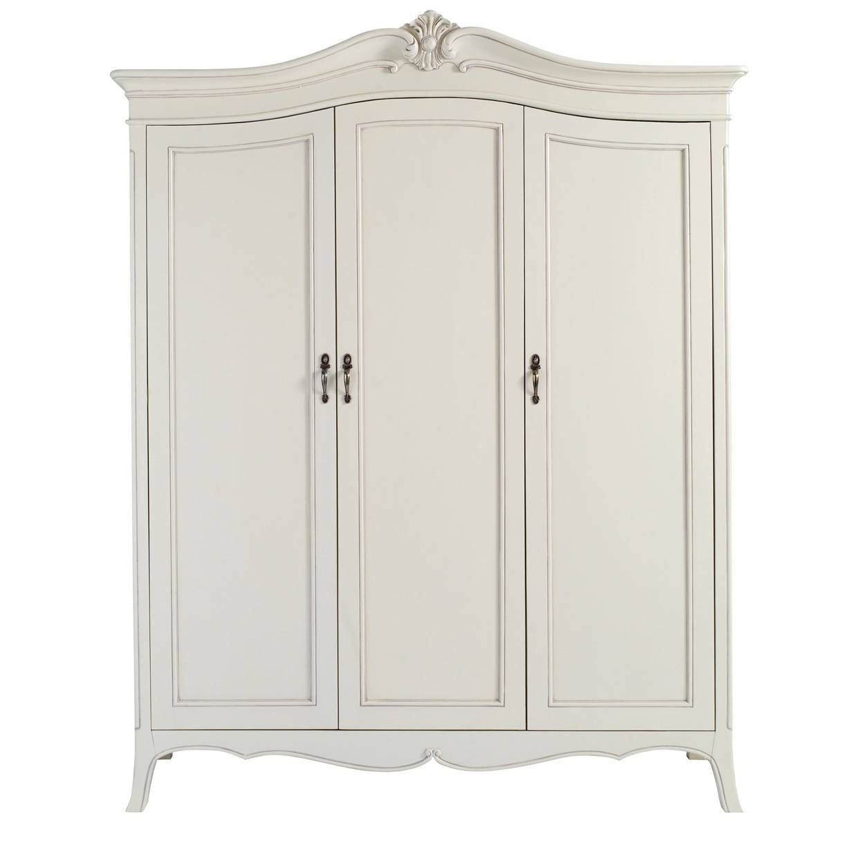 Classic Isabel 3 Door Wardrobe – Winsor Furniture Wb7wp – The Throughout Sophia Wardrobes (Photo 9 of 15)