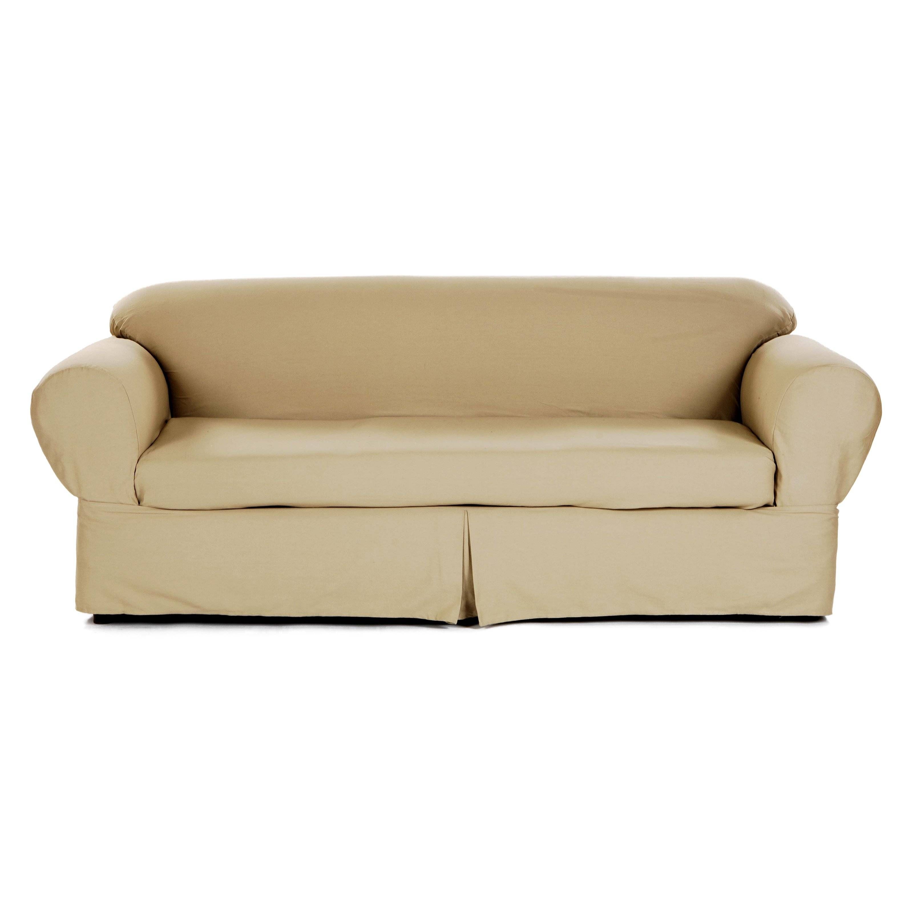 Classic Slipcovers Brushed Twill 2 Pc. Slipcover | Hayneedle In Slipcovers For Sofas And Chairs (Photo 30 of 30)