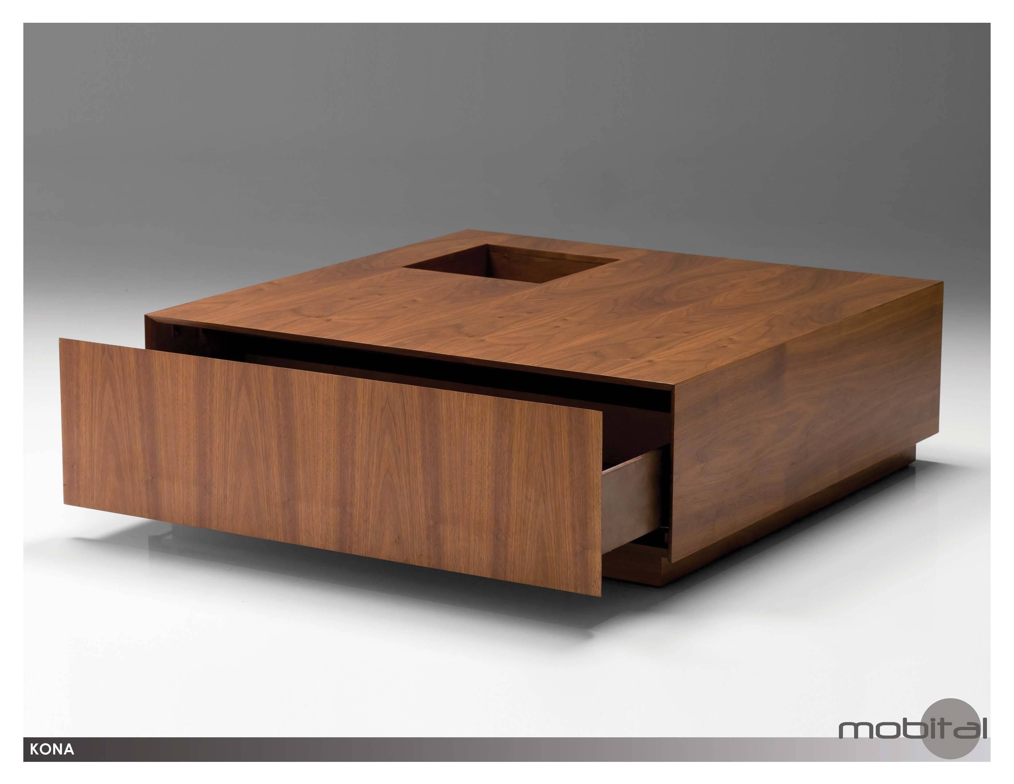 Coffee Table: Amusing Square Coffee Table With Storage Designs In Wooden Storage Coffee Tables (View 19 of 30)