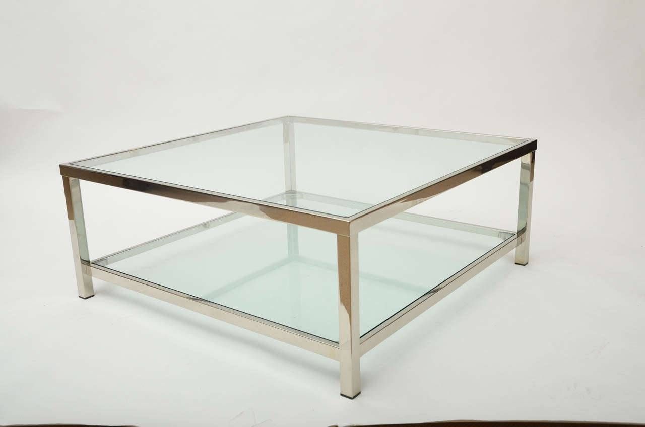 Coffee Table: Astonishing Chrome And Glass Coffee Table Ikea Regarding Chrome Glass Coffee Tables (View 1 of 30)