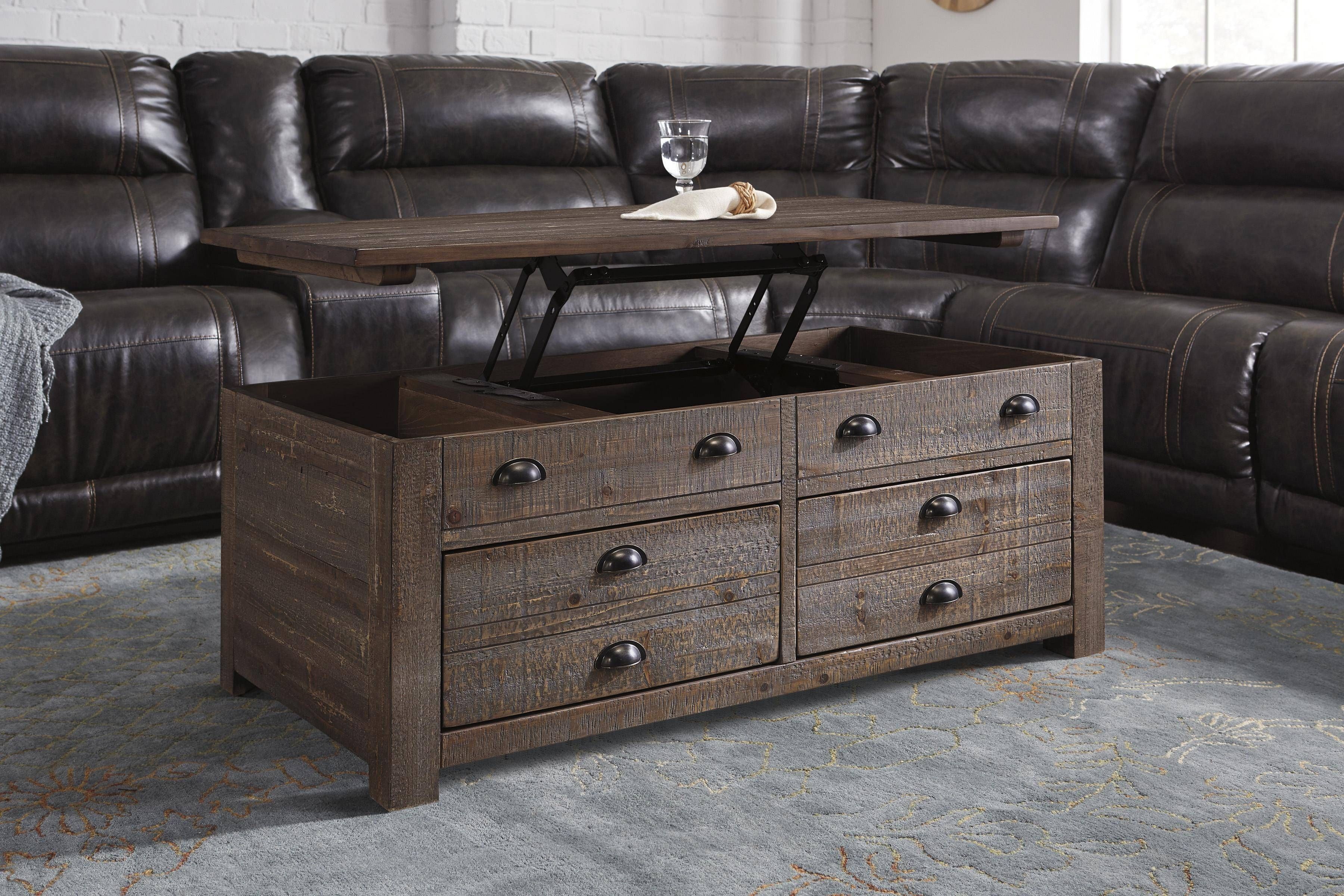 Coffee Table: Astounding Lift Top Trunk Coffee Table Lift Top Within Rustic Style Coffee Tables (Photo 20 of 30)