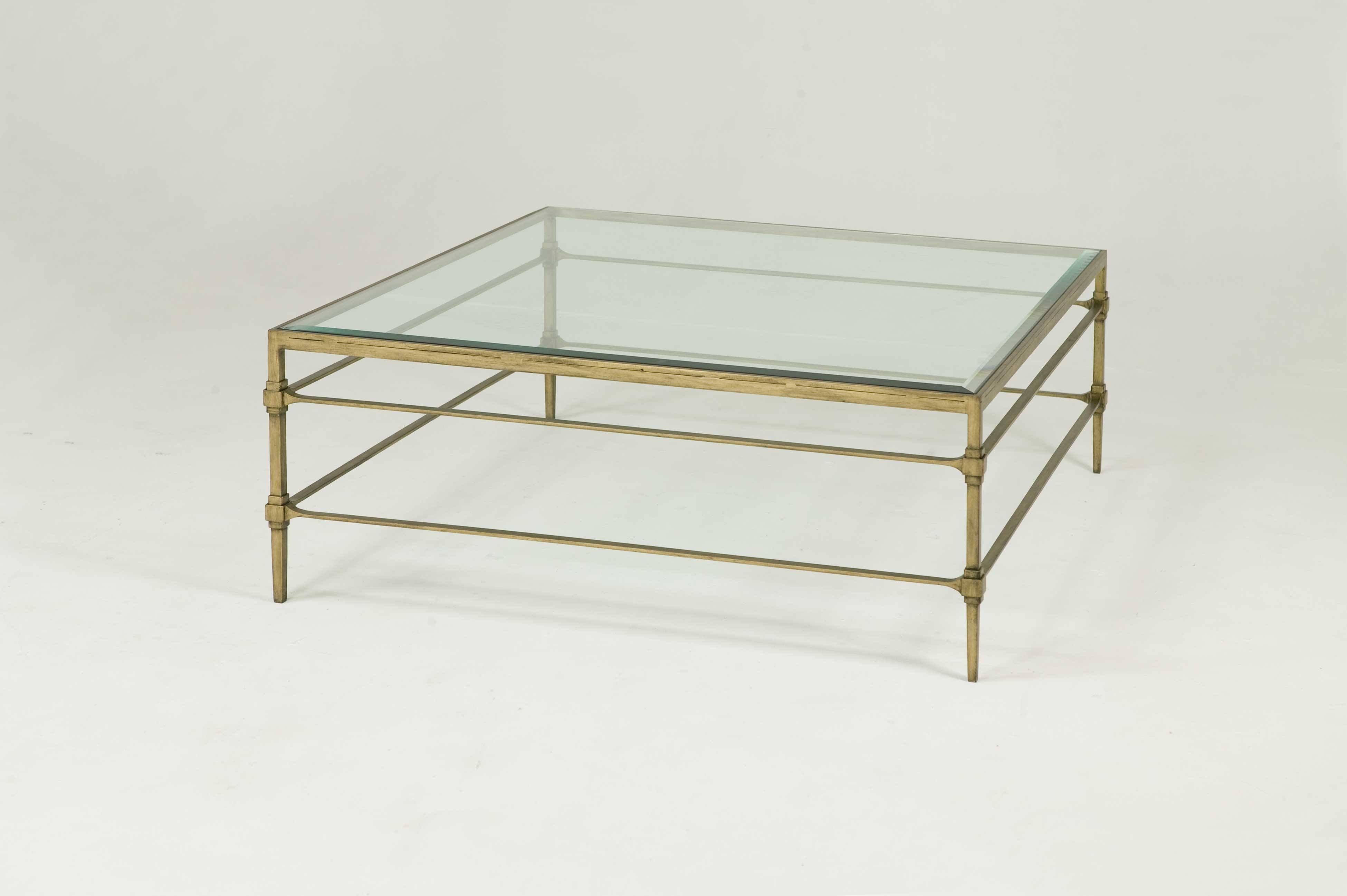 Coffee Table: Astounding Rectangular Glass Coffee Table With Shelf In Metal Square Coffee Tables (Photo 9 of 30)