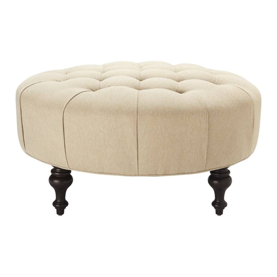 Coffee Table: Astounding Round Fabric Ottoman Coffee Table Ottoman Throughout Fabric Coffee Tables (View 18 of 30)