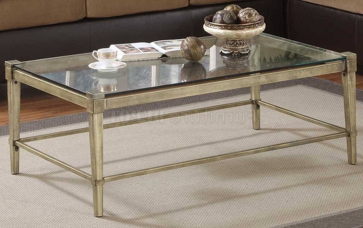 Coffee Table: Charming Iron Glass Coffee Table Sets Wrought Iron In Glass Metal Coffee Tables (View 10 of 30)