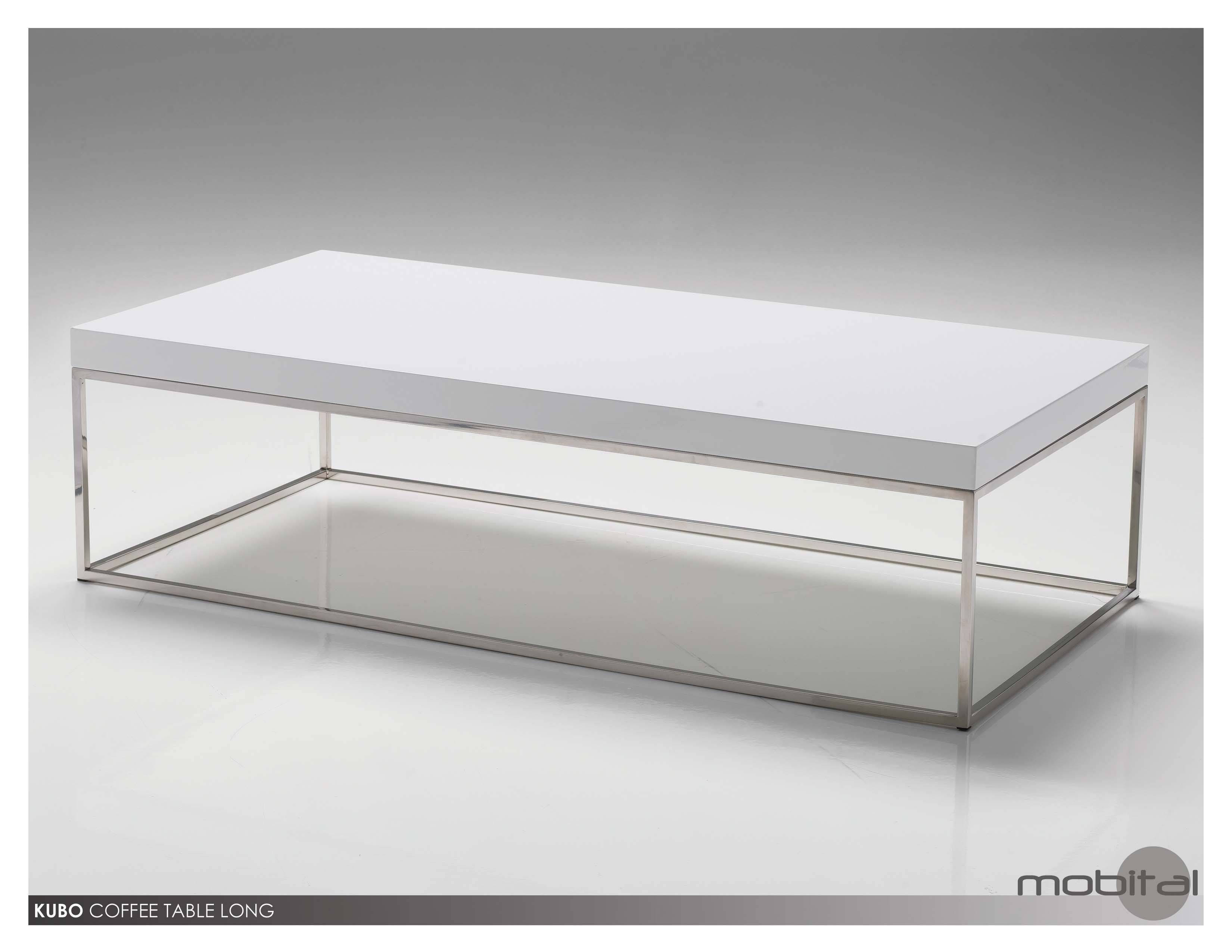 Coffee Table: Charming White Modern Coffee Table Ideas White Throughout Low Rectangular Coffee Tables (Photo 28 of 30)