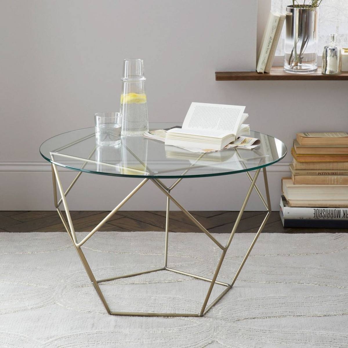 Featured Photo of 37 Best Antique Brass Glass Coffee Tables