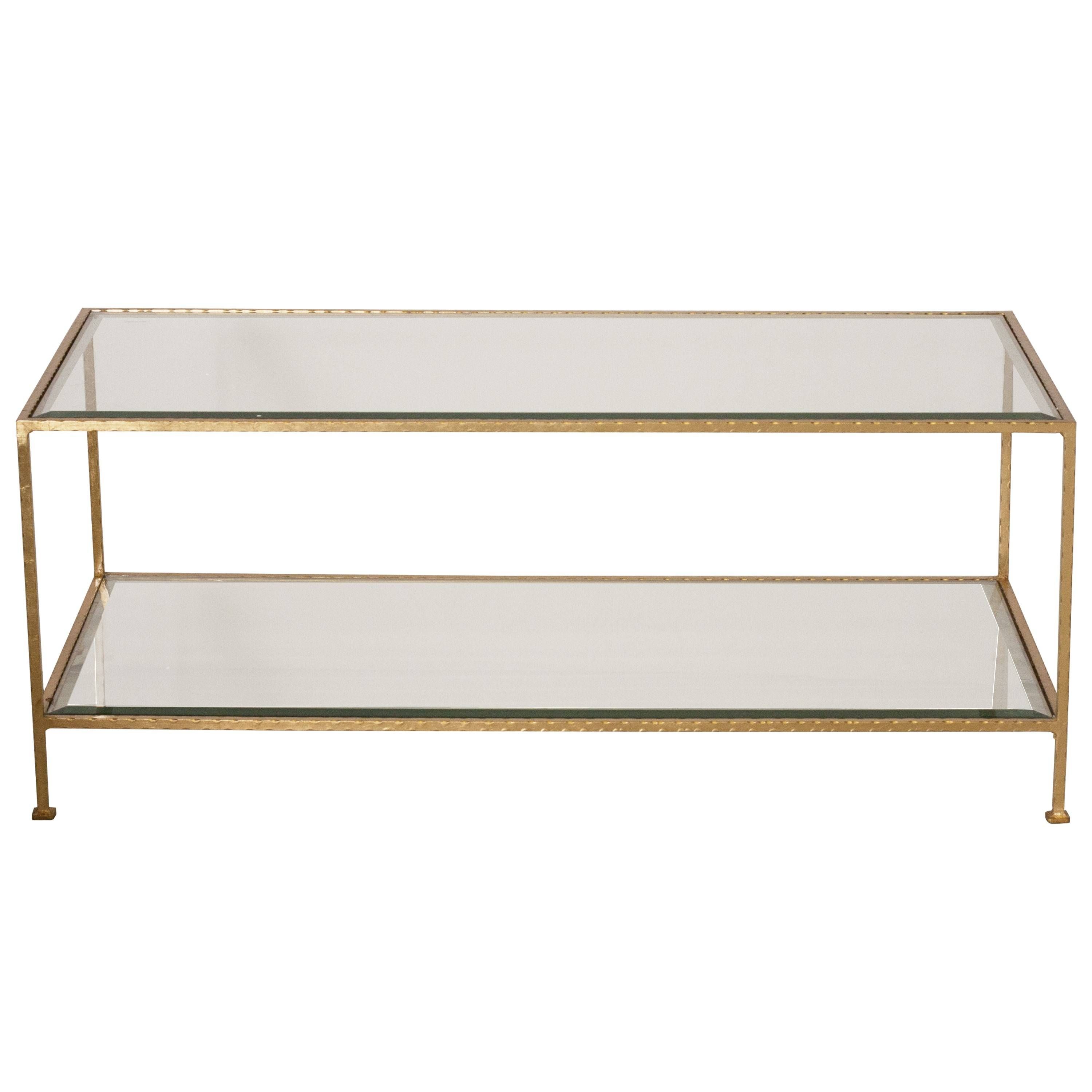 Coffee Table. Excellent Gold Metal Coffee Table Designs Regarding Metal Coffee Tables With Glass Top (Photo 25 of 31)