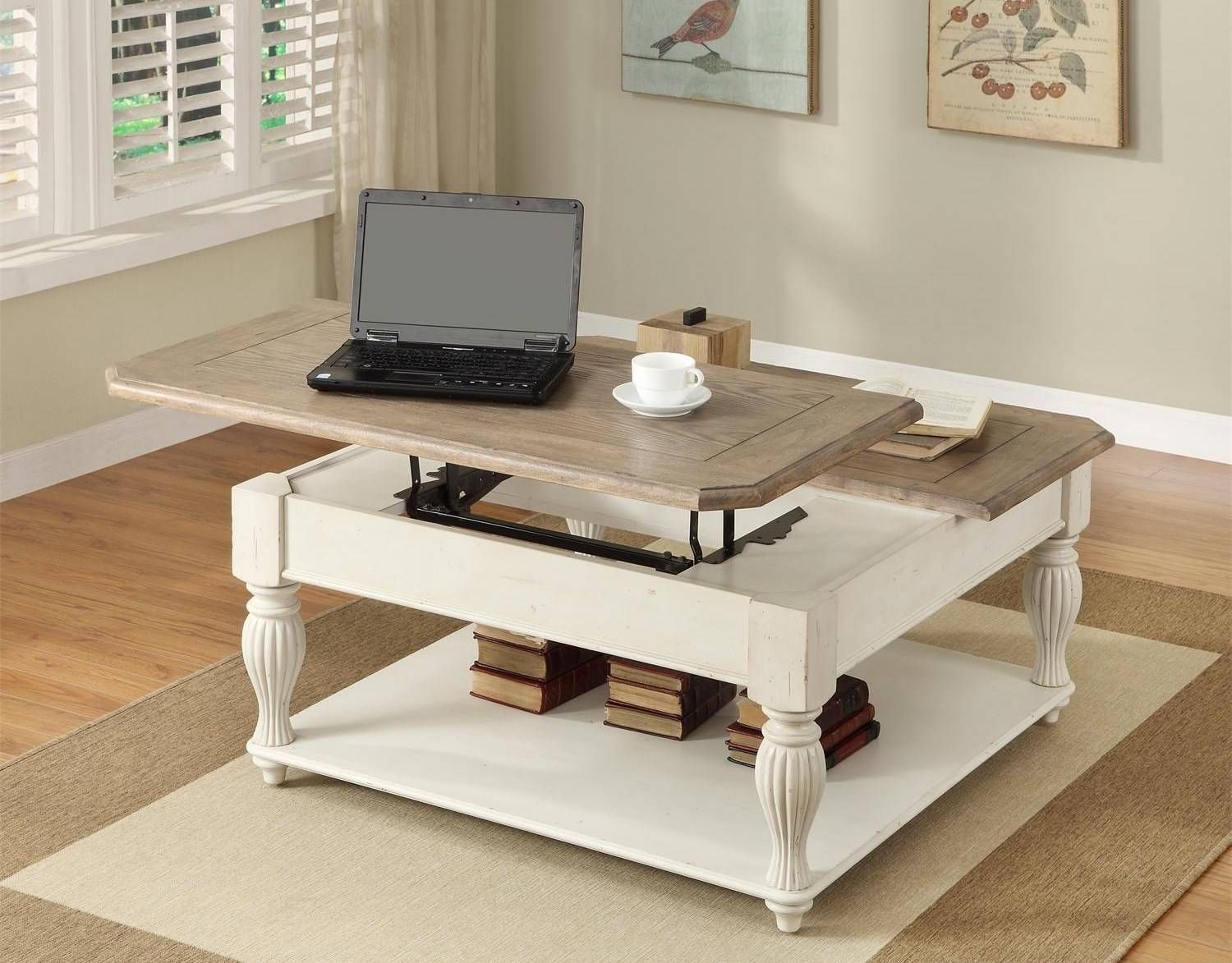 Coffee Table: Excellent Square Lift Top Coffee Table Designs For Lift Up Top Coffee Tables (View 25 of 30)