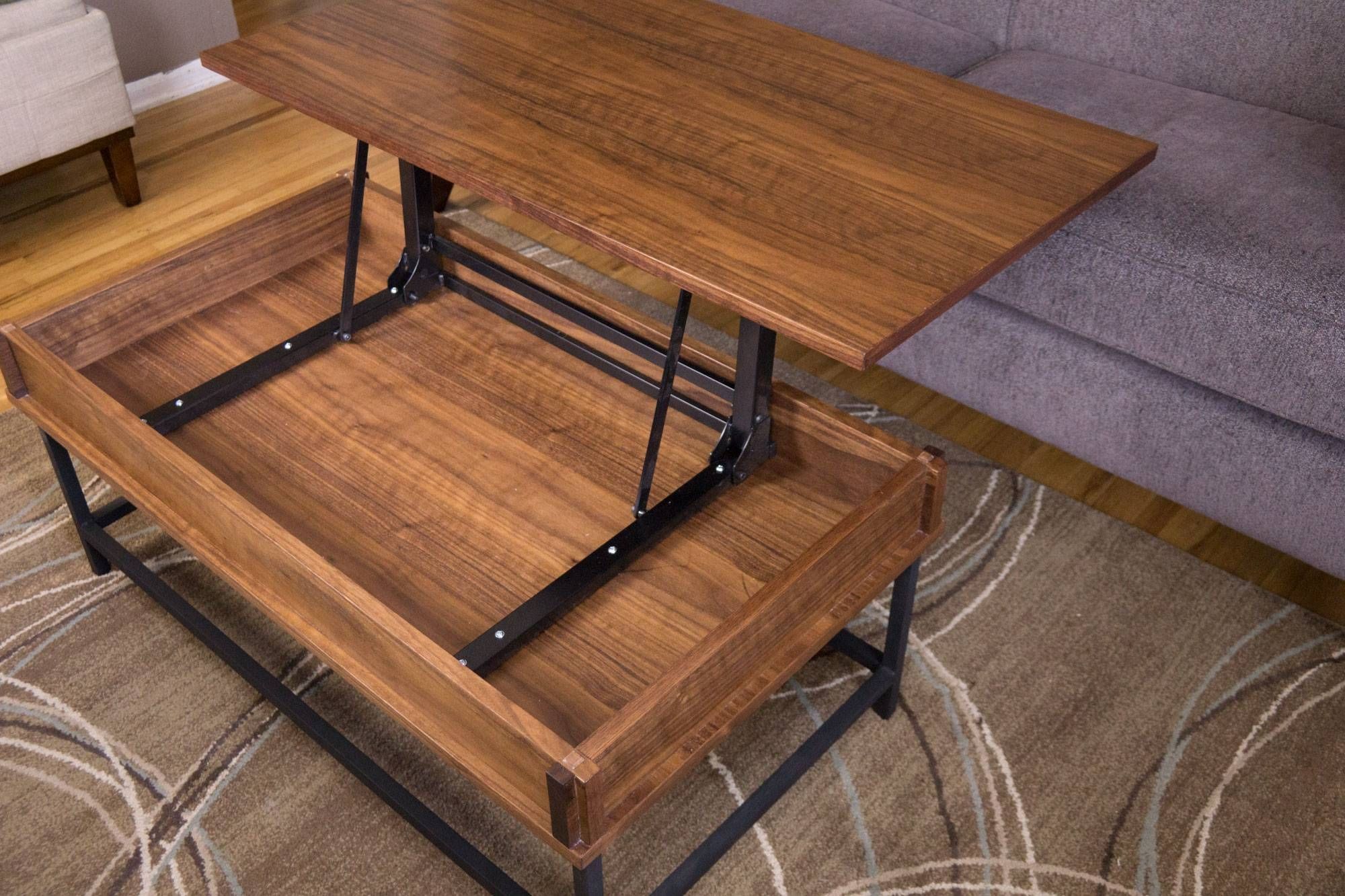 Coffee Table: Exciting Raising Coffee Table Design Ideas Raise Top Throughout Lift Up Coffee Tables (View 25 of 30)
