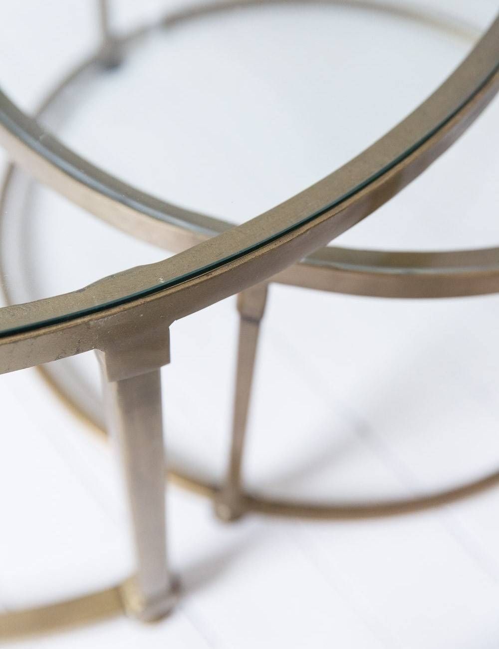 Coffee Table: Interesting Round Glass Coffee Table Design Ideas Regarding Glass Circular Coffee Tables (View 8 of 31)