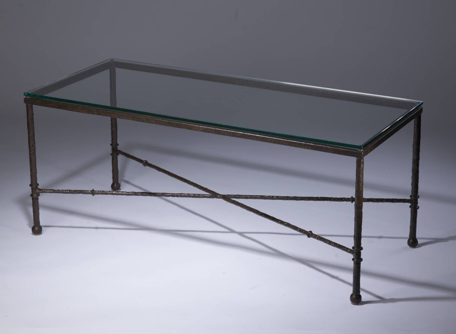 Coffee Table: Interesting Wrought Iron And Glass Coffee Table Uk Intended For Bronze And Glass Coffee Tables (Photo 1 of 30)