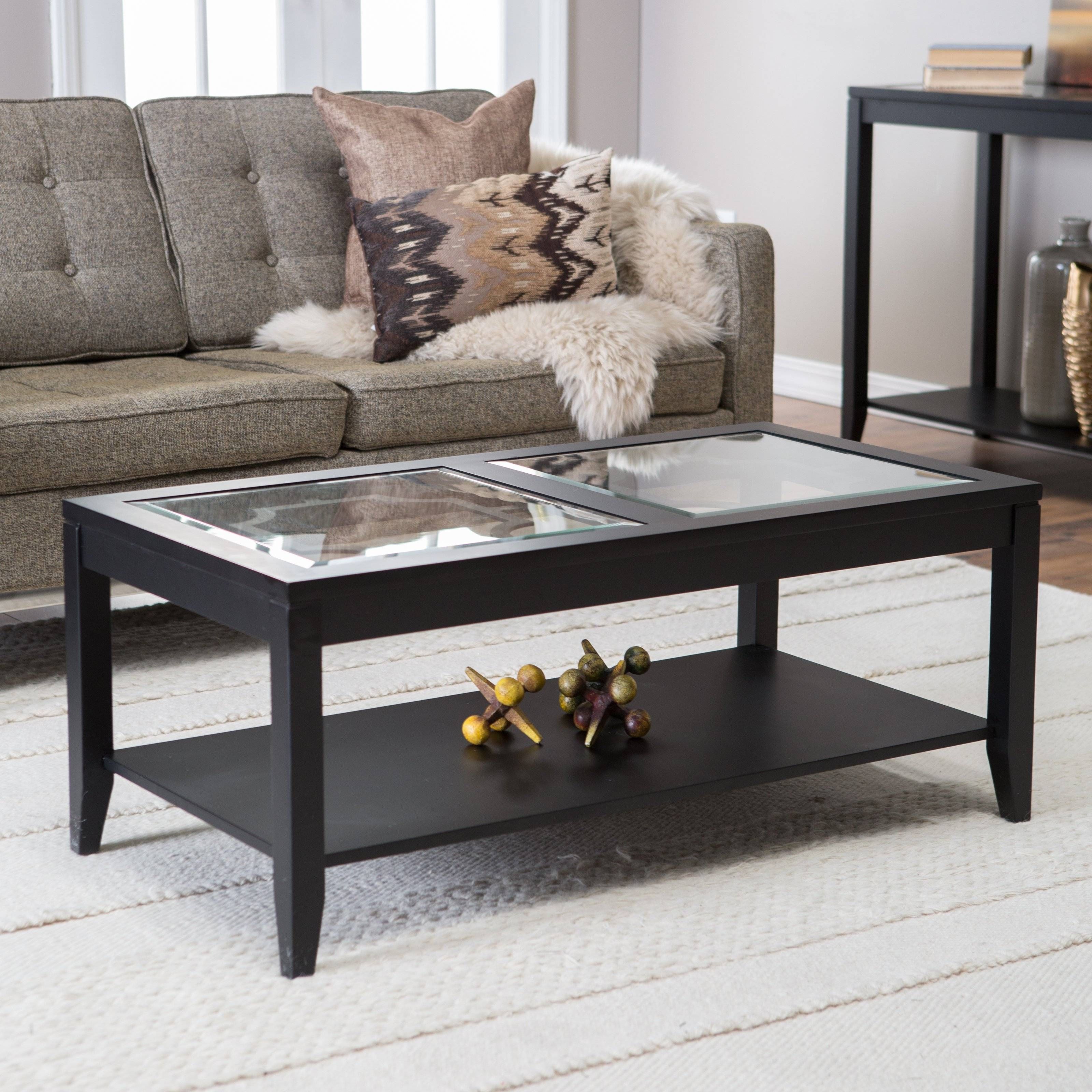 Coffee Table: Latest Coffee Table Glass Top Design Ideas Wood Within Rustic Coffee Tables With Bottom Shelf (View 25 of 30)
