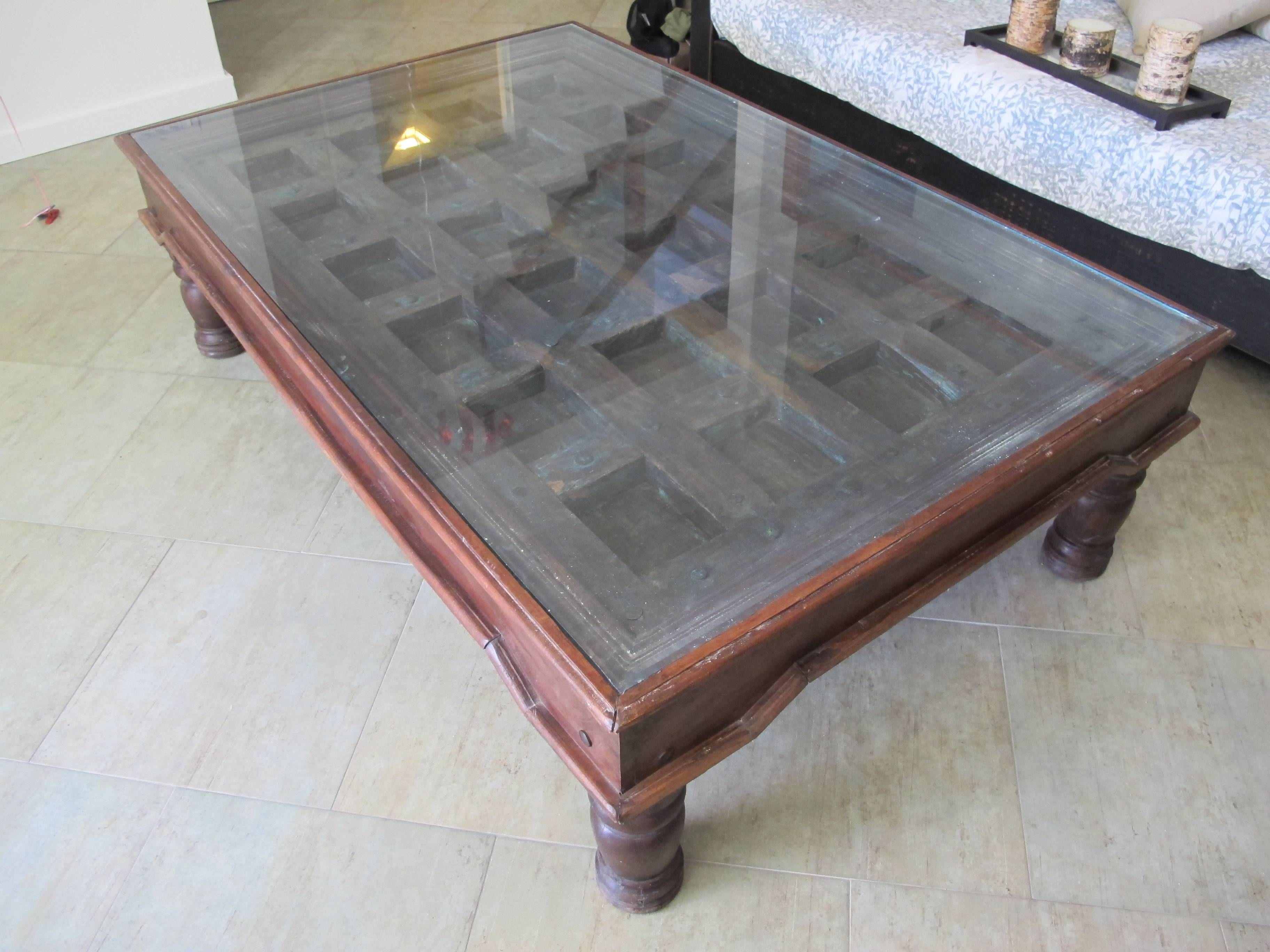 Coffee Table Made From And Old Indian Door | Movingsale90272 Regarding Indian Coffee Tables (View 11 of 30)