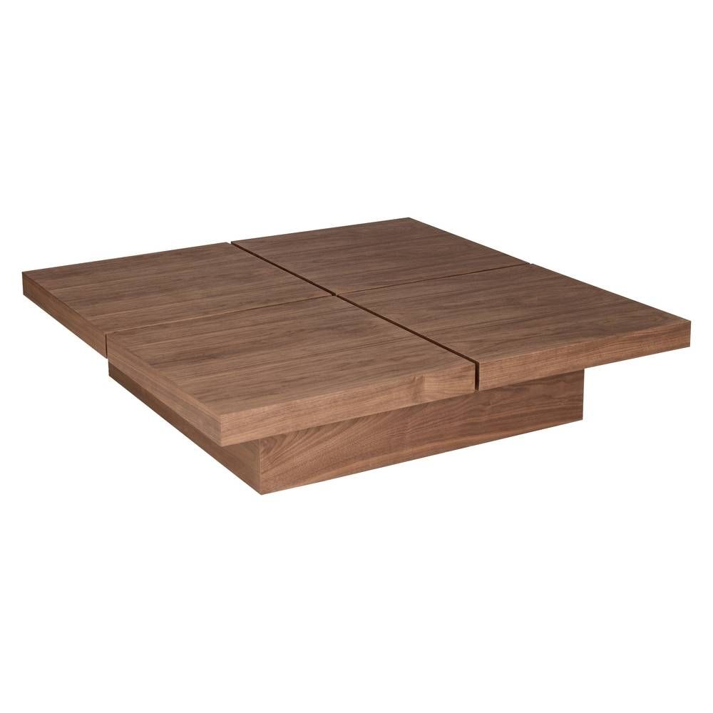 Coffee Table: Mesmerizing Walnut Coffee Table Design Ideas Walnut Within Large Square Low Coffee Tables (View 18 of 30)