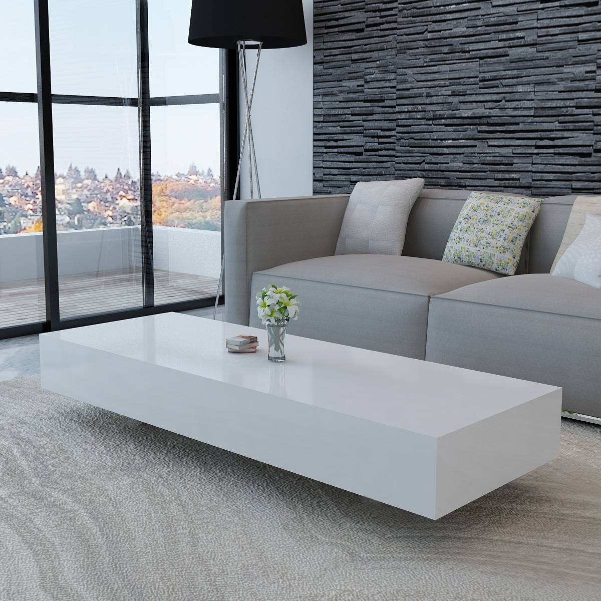 Coffee Table: New White Gloss Coffee Table Design Ideas White Throughout Coffee Tables White High Gloss (Photo 1 of 30)