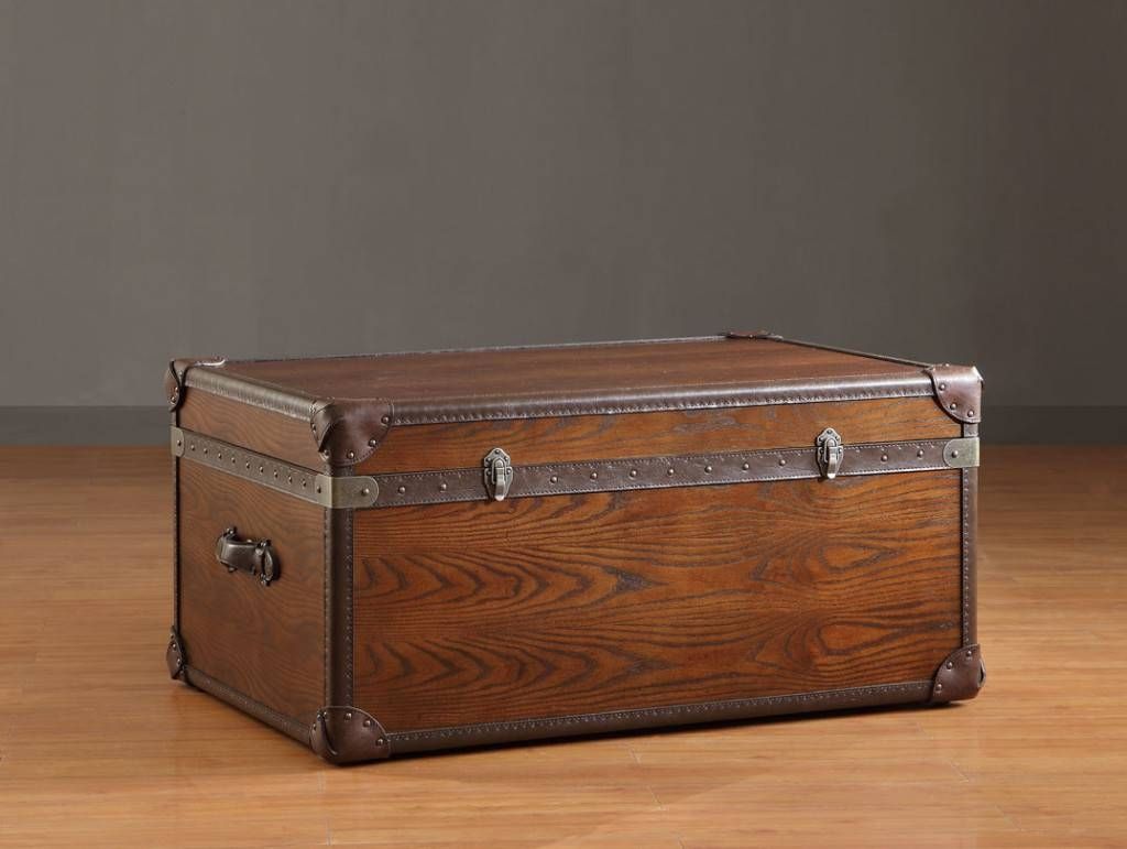Coffee Table: New Wood Trunk Coffee Table Designs Rustic Trunk In Wooden Trunks Coffee Tables (View 1 of 30)