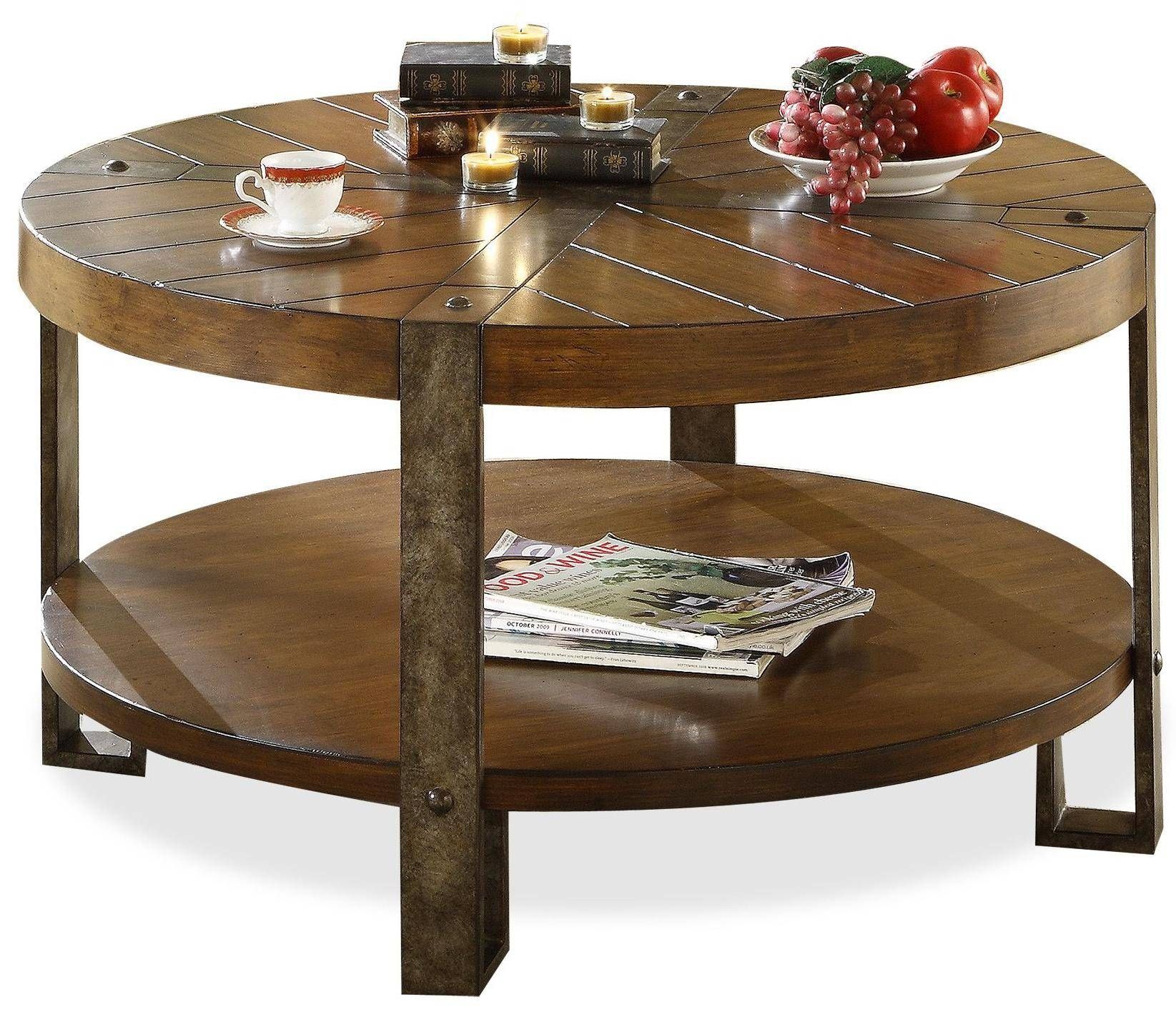 Coffee Table: Outstanding Round Storage Coffee Table Designs Small Inside Dark Wood Coffee Table Storages (Photo 30 of 30)