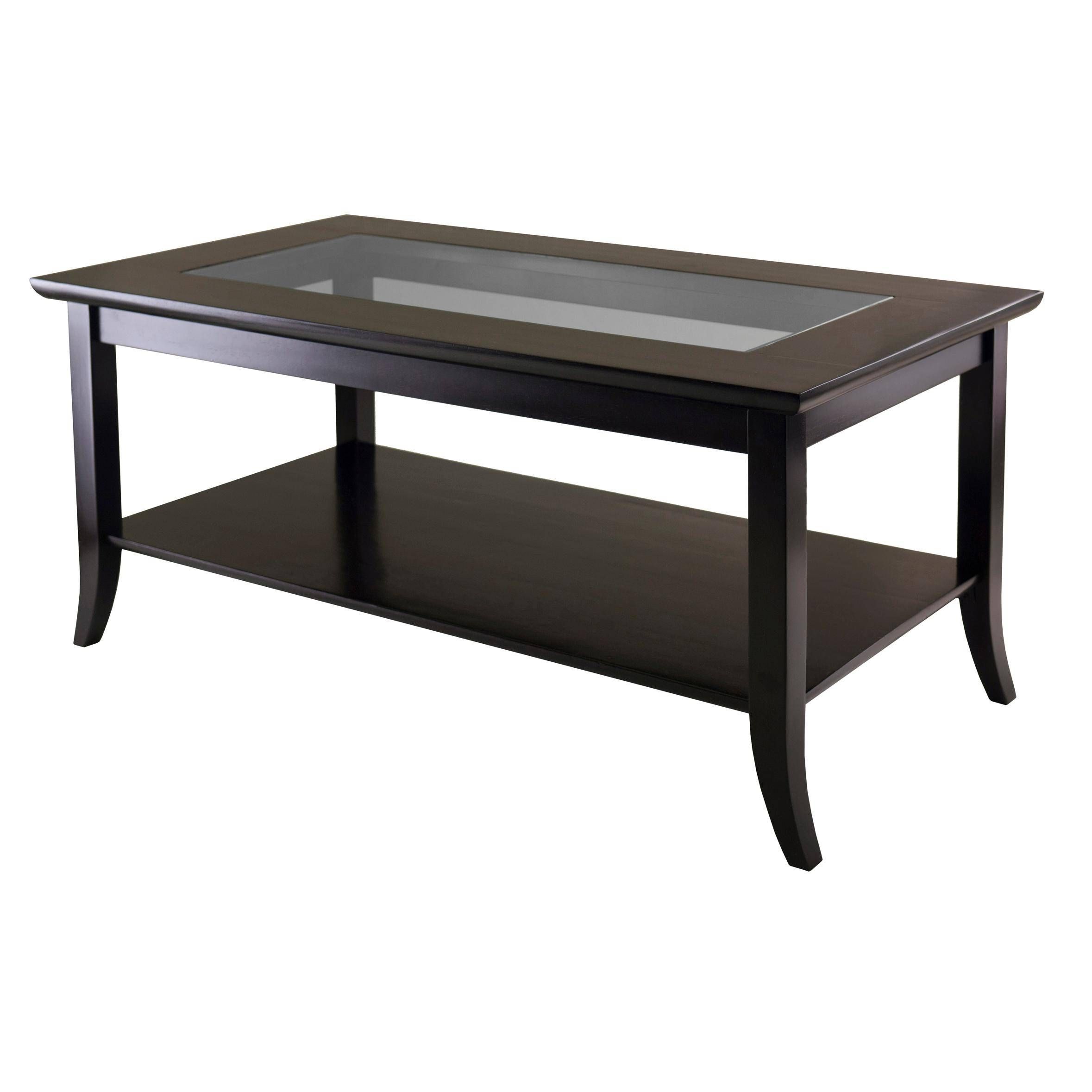 Coffee Table: Popular Black Glass Coffee Table Design Ideas Modern For Black Wood And Glass Coffee Tables (View 20 of 30)