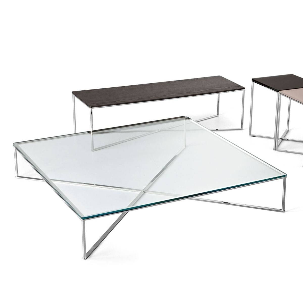 Coffee Table: Popular Metal And Glass Coffee Table Ideas Glass Inside Metal And Glass Coffee Tables (View 13 of 30)