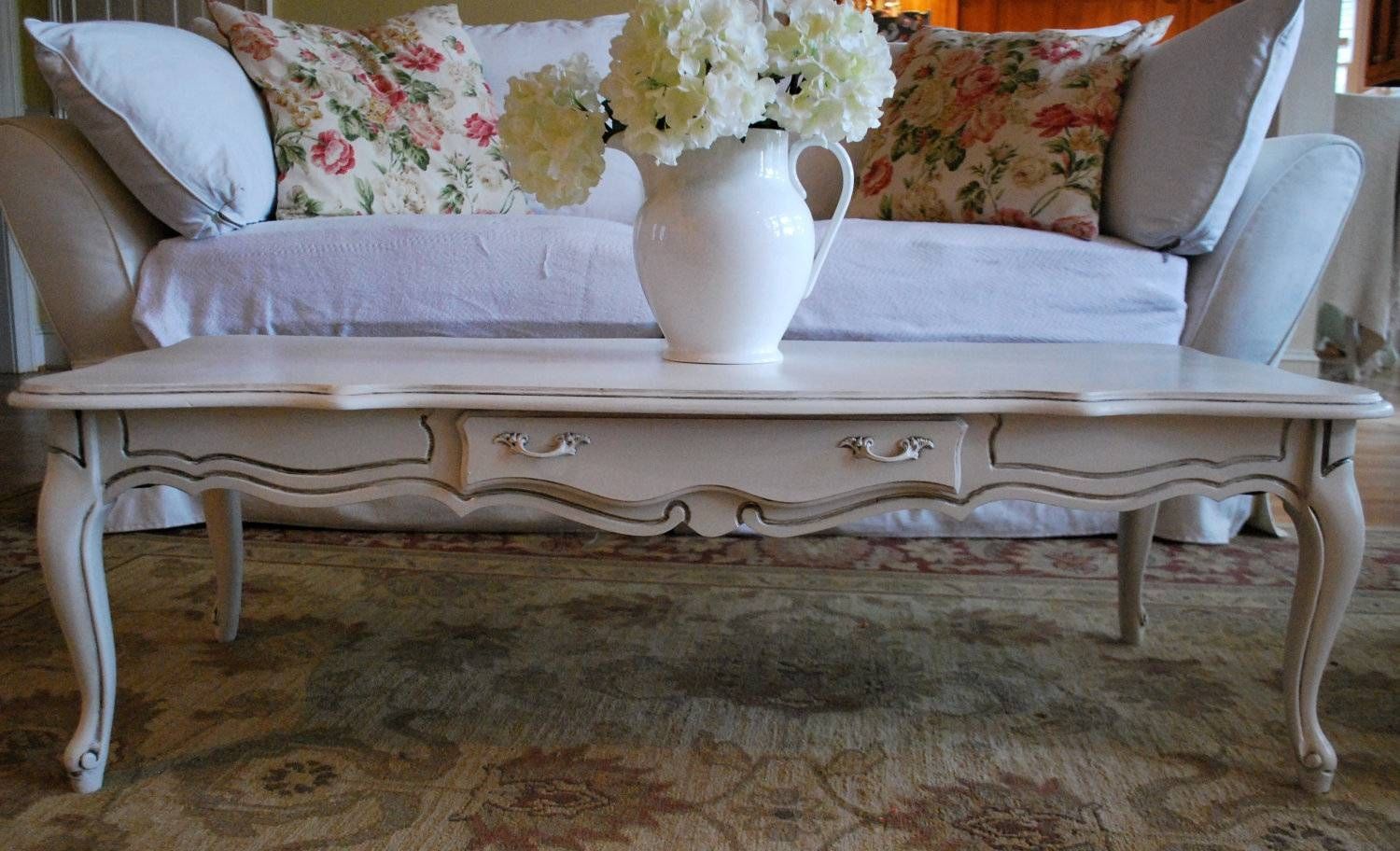Coffee Table: Remarkable French Coffee Table Ideas Country Style With Regard To White French Coffee Tables (Photo 6 of 30)