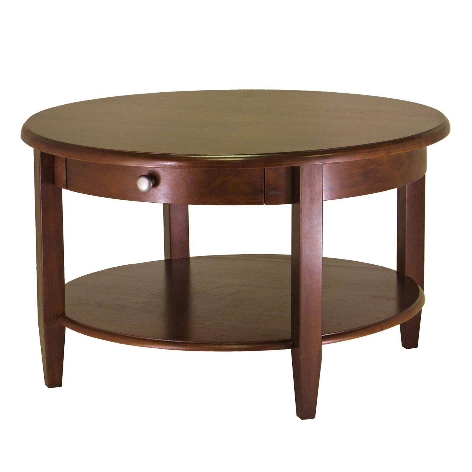 Coffee Table: Simple Small Round Coffee Table Design Ideas Round In Small Coffee Tables With Shelf (Photo 3 of 30)