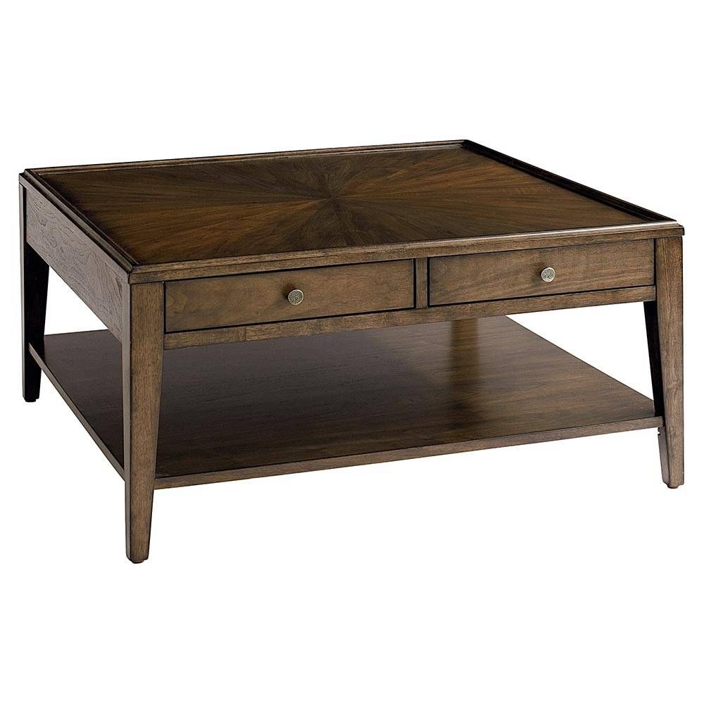 Coffee Tables: Charming Square Coffee Tables Ideas 48" Square Intended For Dark Wood Square Coffee Tables (Photo 29 of 30)