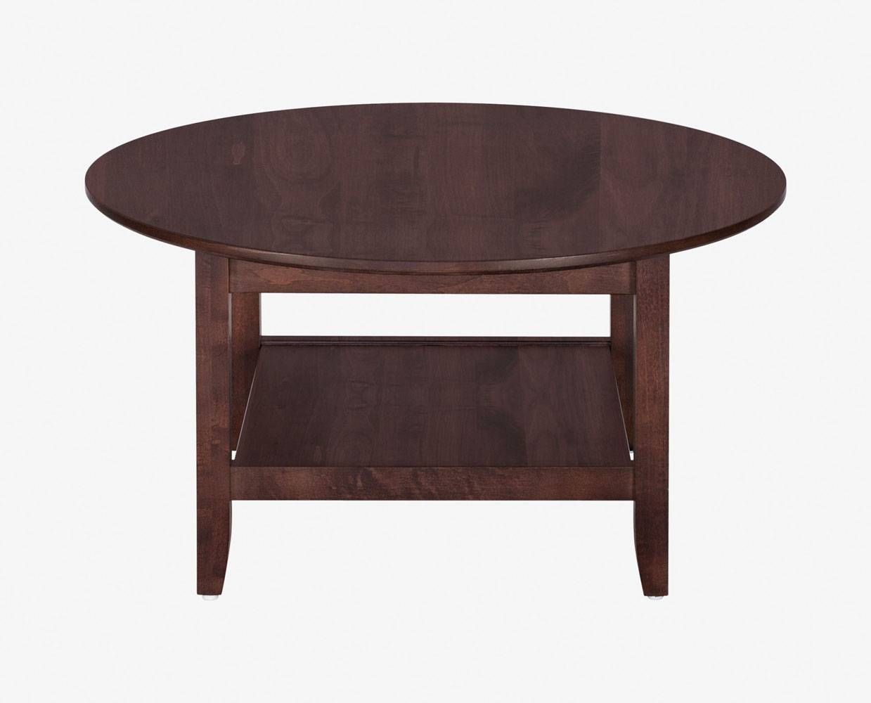 Coffee Tables: Glamorous Round Coffee Tables Designs Round Coffee Pertaining To Dark Wood Round Coffee Tables (View 16 of 30)