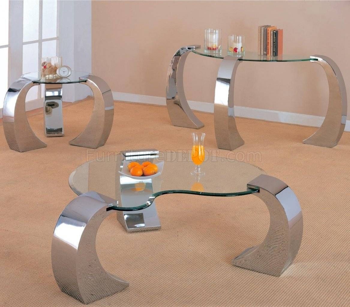 Coffee Tables: Glass Wooden Top Coffee Table Pertaining To Chrome Leg Coffee Tables (View 17 of 30)
