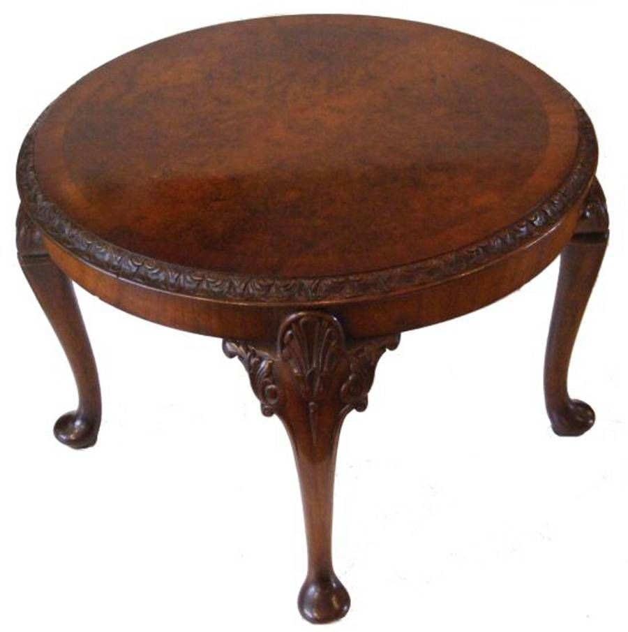 Coffee Tables Ideas: Awesome Antique Round Coffee Table Wood Throughout Small Round Coffee Tables (View 29 of 30)