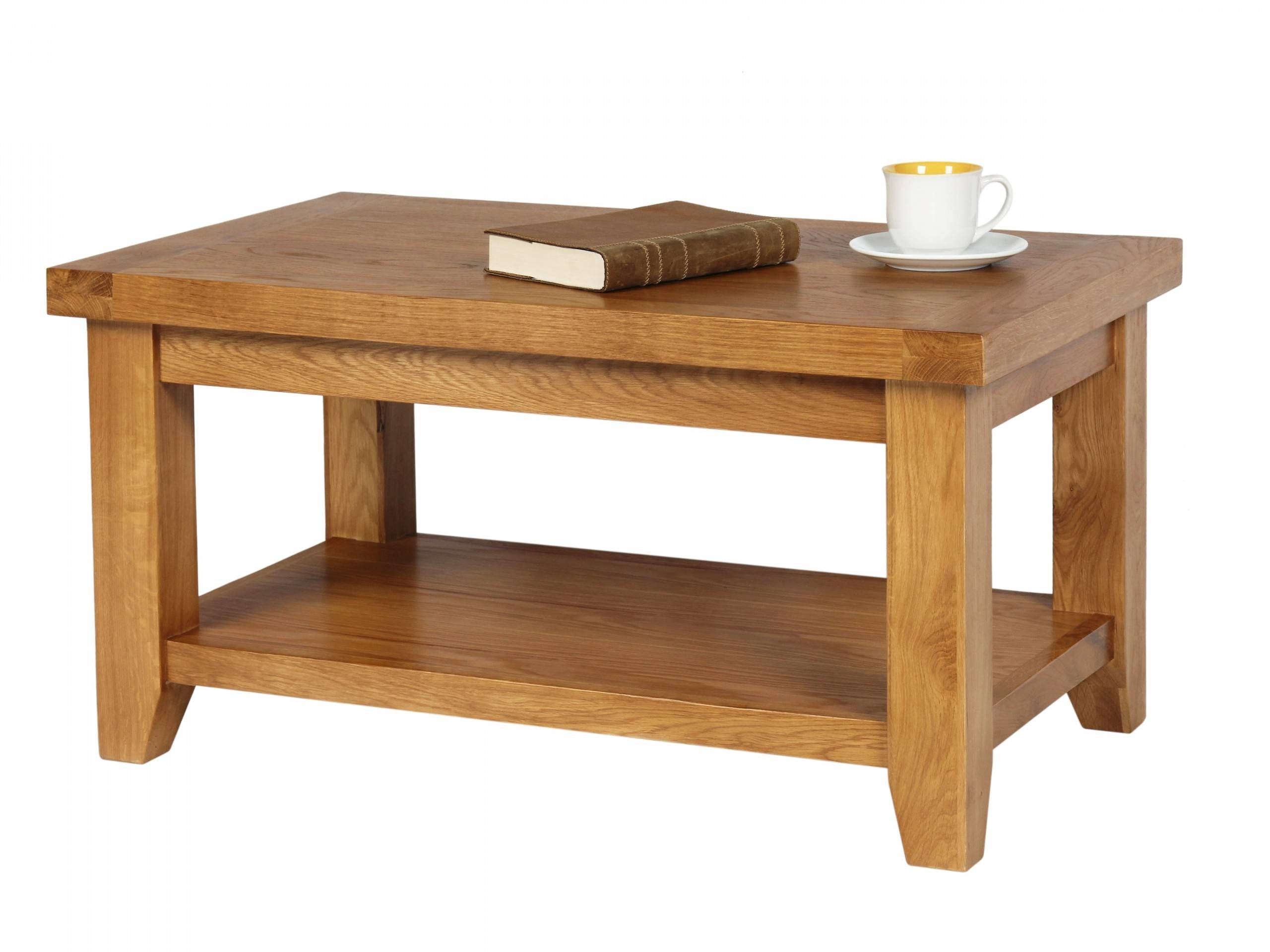 Coffee Tables. Mesmerizing Oak Coffee Tables Ideas: Charming Brown Inside Oak Coffee Table Sets (Photo 9 of 30)