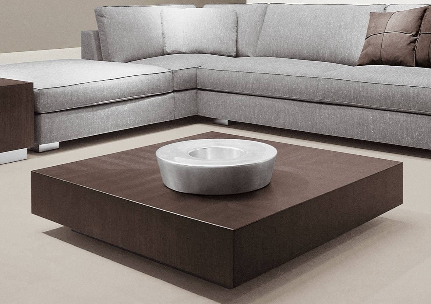 Contemporary Coffee Table / Wooden / Steel / Square – Life For Large Square Low Coffee Tables (View 17 of 30)