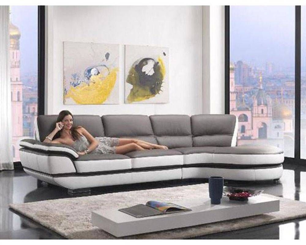 Contemporary European Style Eco Leather Sectional Sofa 44l6068 With Regard To European Sectional Sofas (View 1 of 30)