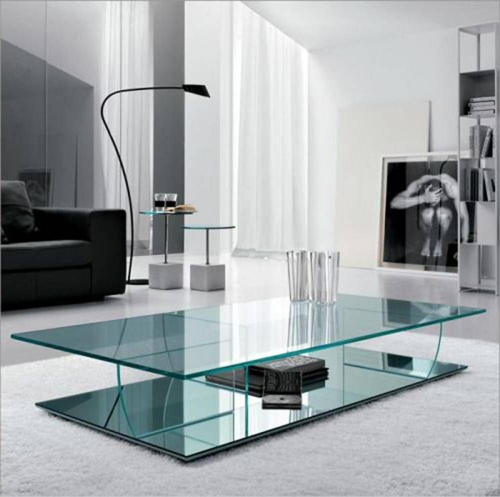 Contemporary Glass Coffee Tables Adding More Style Into The Room Inside Contemporary Glass Coffee Tables (View 14 of 30)