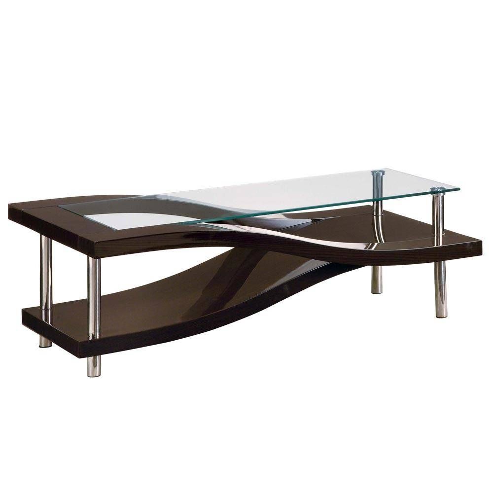 Contemporary Modern Wood Coffee Table : Glasses Modern Wood Coffee For Modern Glass Coffee Tables (View 17 of 30)