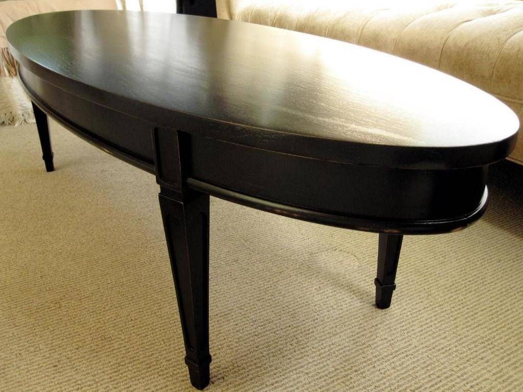 Contemporary Oval Coffee Table Ideas | Home Designjohn With Regard To Black Oval Coffee Table (View 6 of 30)