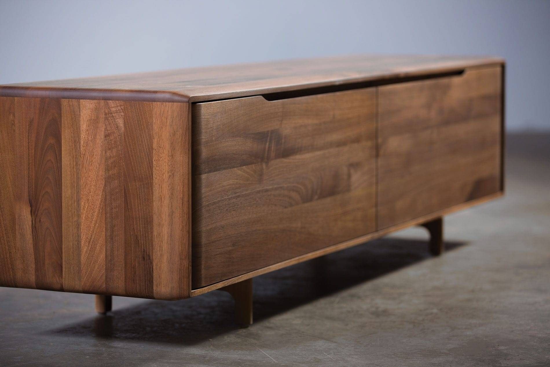 Contemporary Sideboard / Oak / Walnut / Solid Wood – Invito Inside Contemporary Wood Sideboards (View 2 of 30)