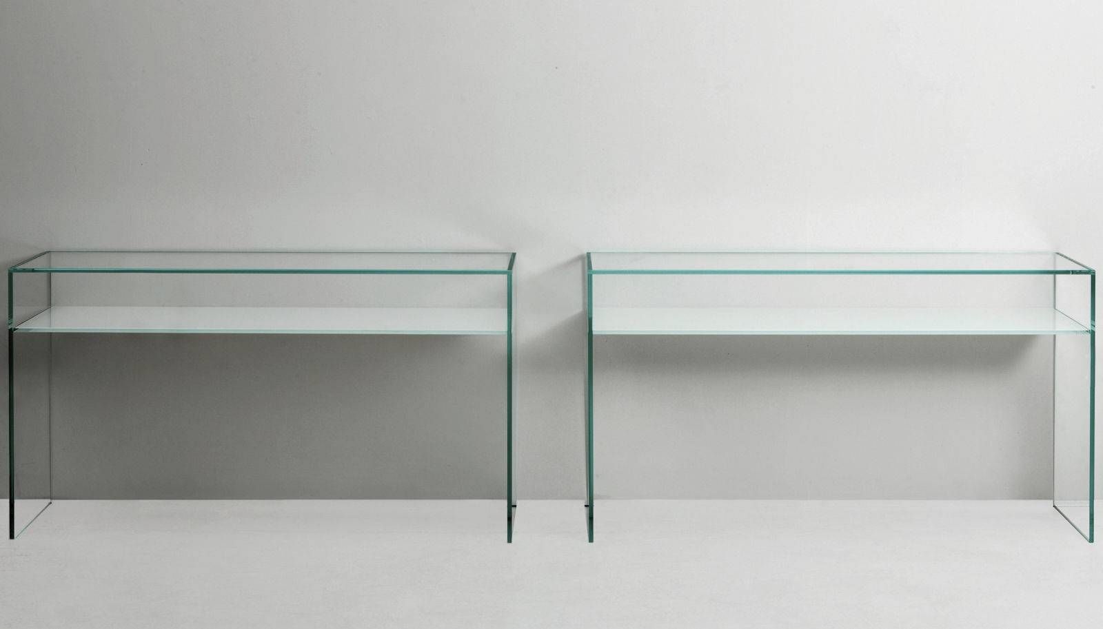 Contemporary Sideboard Table / Tempered Glass / Lacquered Glass Pertaining To Glass Sideboards (Photo 1 of 30)
