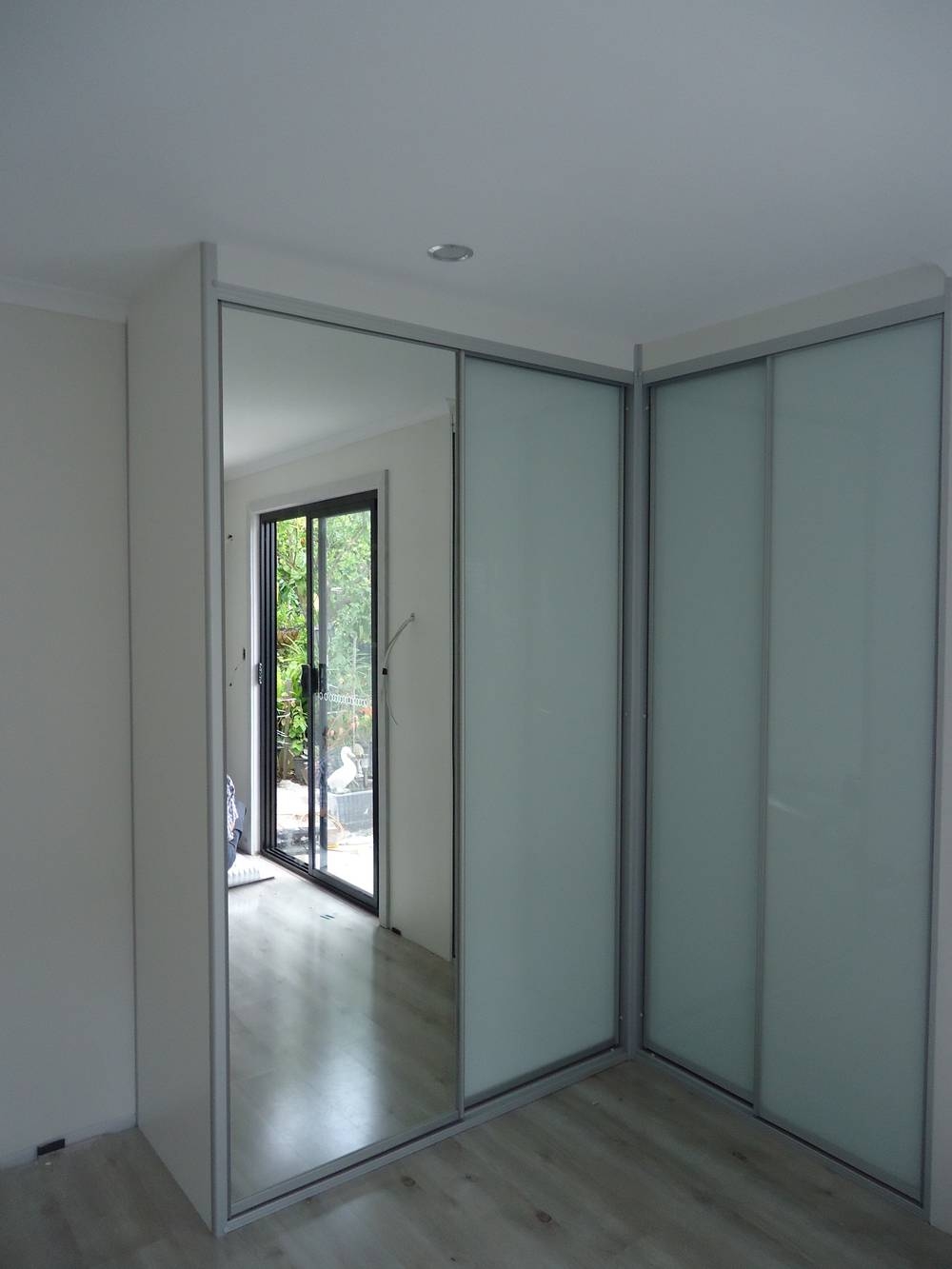 Contemporary Sliding Wardrobes — Quality Kitchens And Wardrobes Throughout Corner Mirror Wardrobes (Photo 1 of 15)