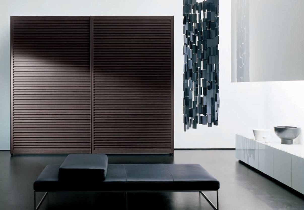 Contemporary Wardrobe / Solid Wood / Sliding Door – Amado Intended For Solid Wood Fitted Wardrobe Doors (View 17 of 30)