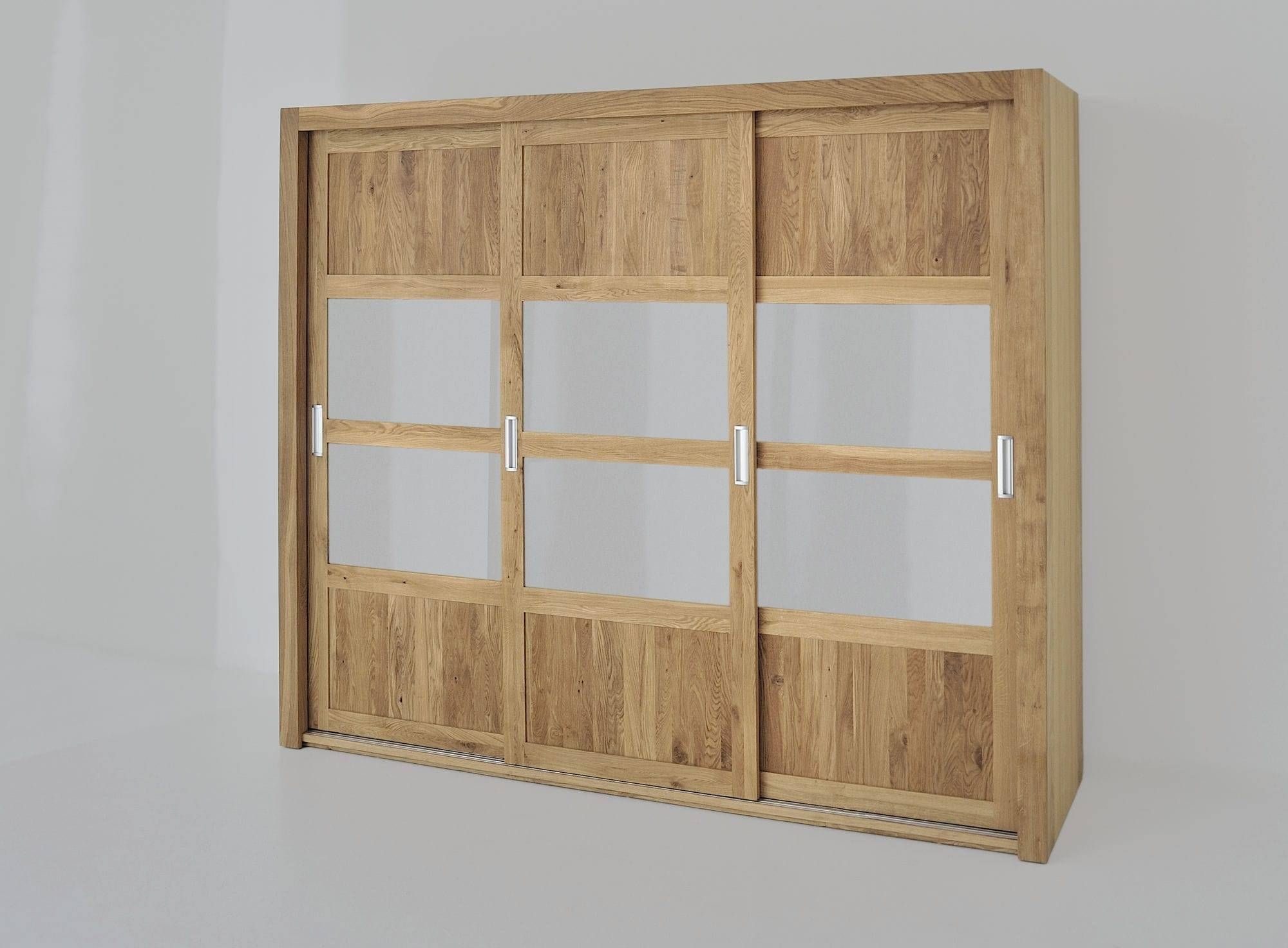 Contemporary Wardrobe / Solid Wood / With Sliding Door / Mirrored Intended For Solid Wood Fitted Wardrobe Doors (View 12 of 30)