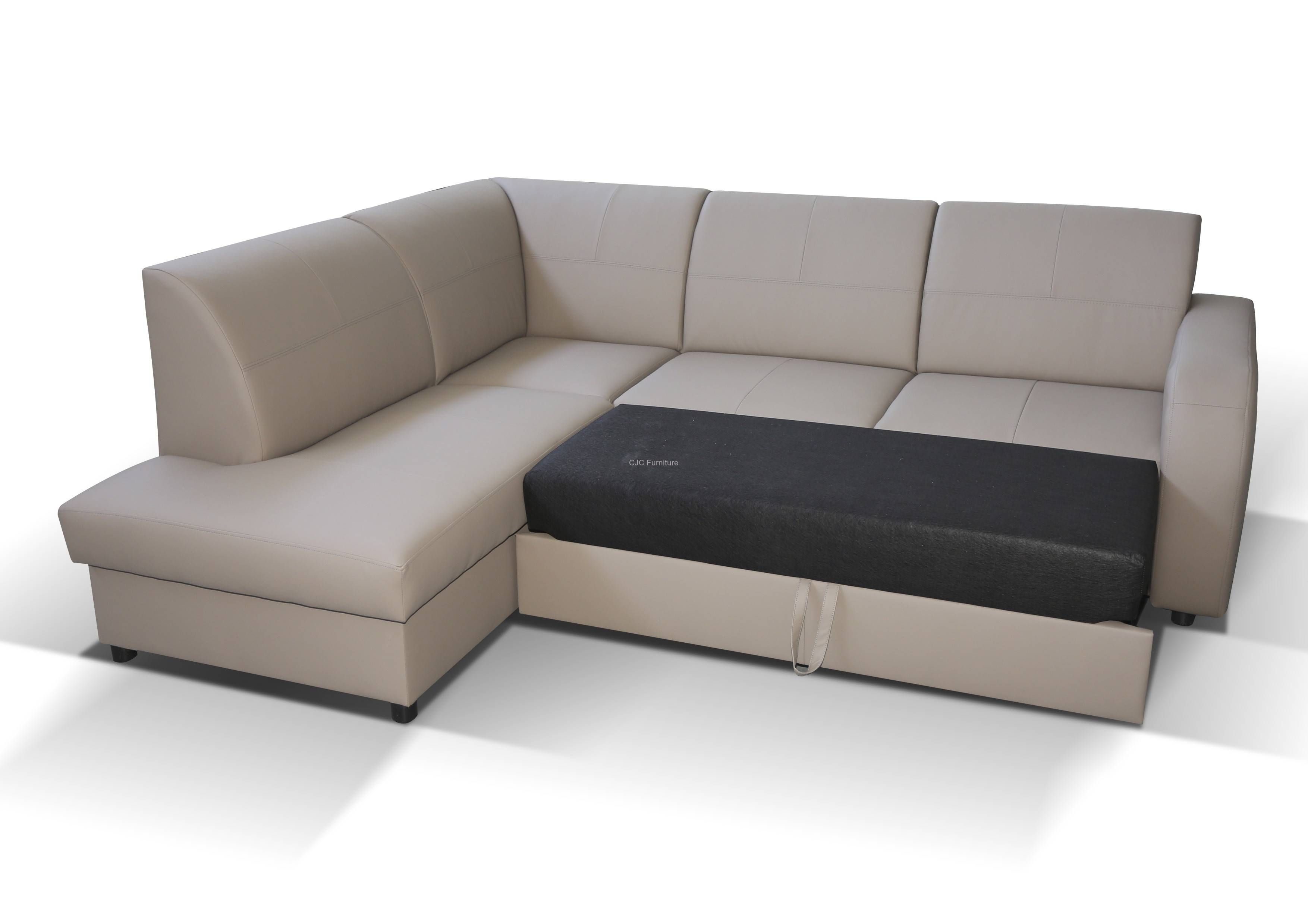 Corner Sofa Bed Style For New Home Design | Eva Furniture With Regard To Leather Corner Sofa Bed (Photo 12 of 30)