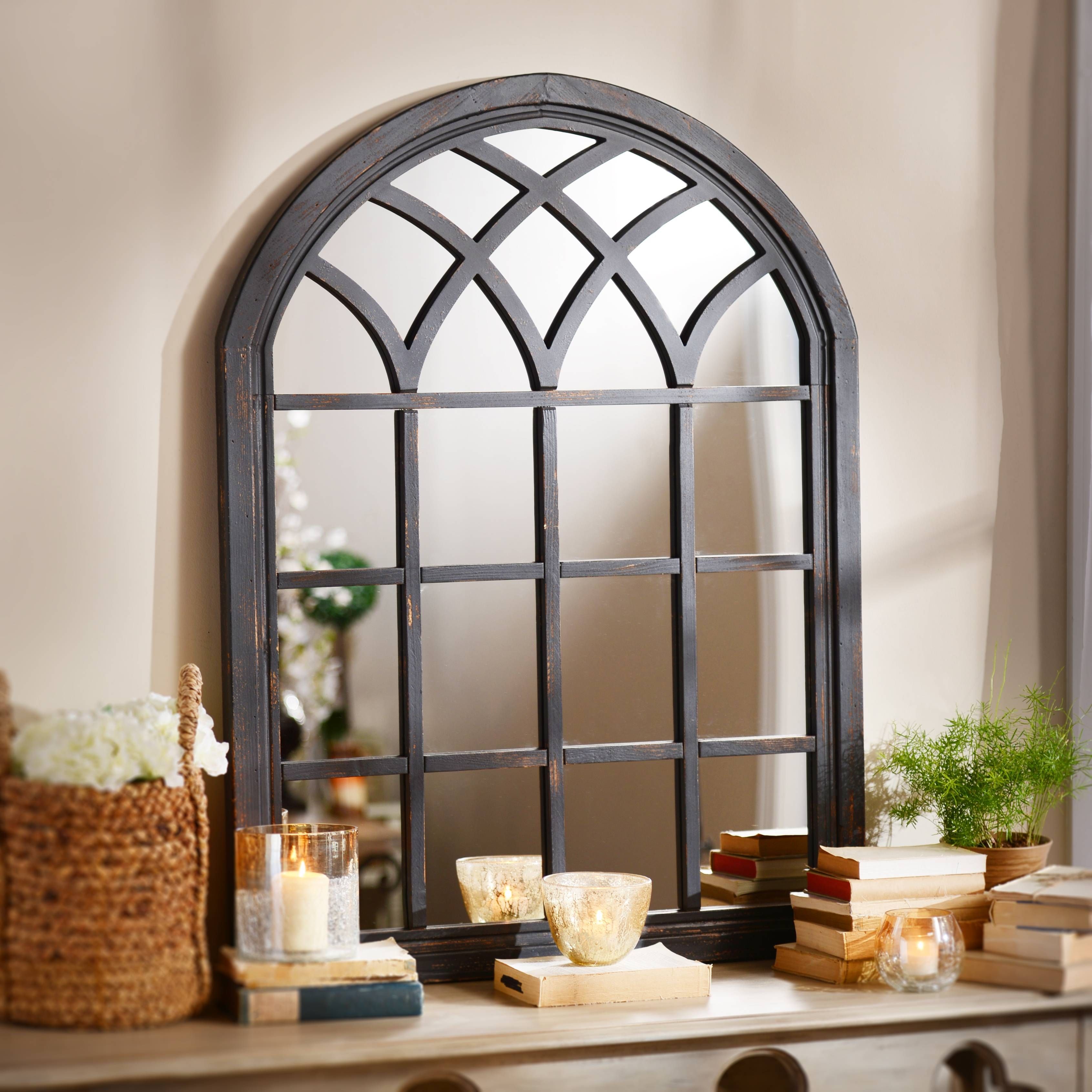 Create Eye Catching Space Using Decorative Mirrors – My Kirklands Blog Within Window Arch Mirrors (View 11 of 25)